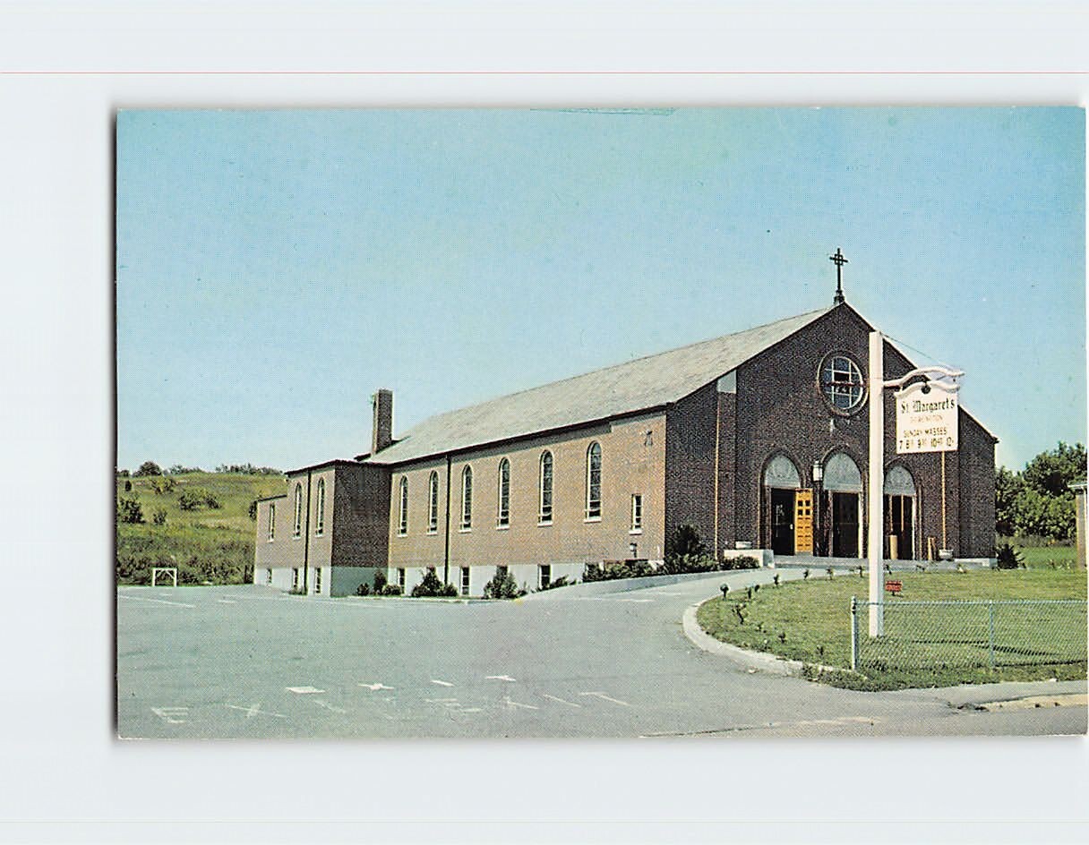 Postcard St. Margarets Catholic Church Burlington Massachusetts USA
