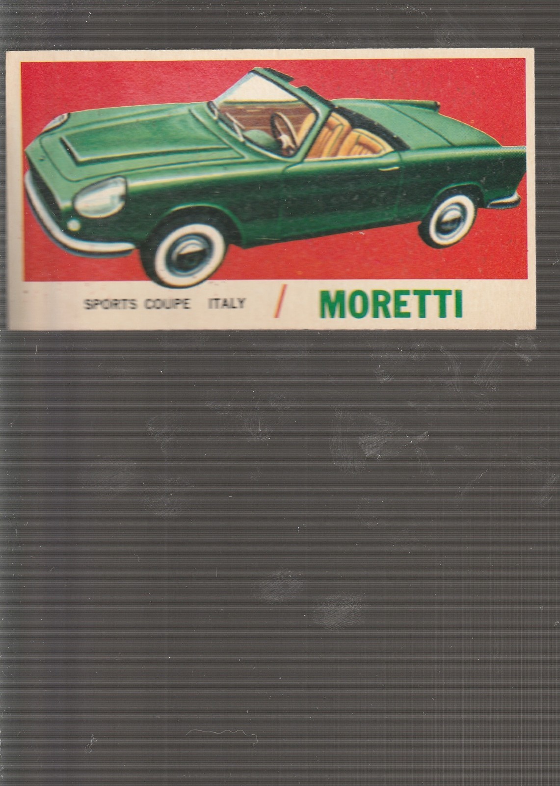 1961 TOPPS SPORTS CARS #15 MORETTI SPORTS COUPE 1A EX