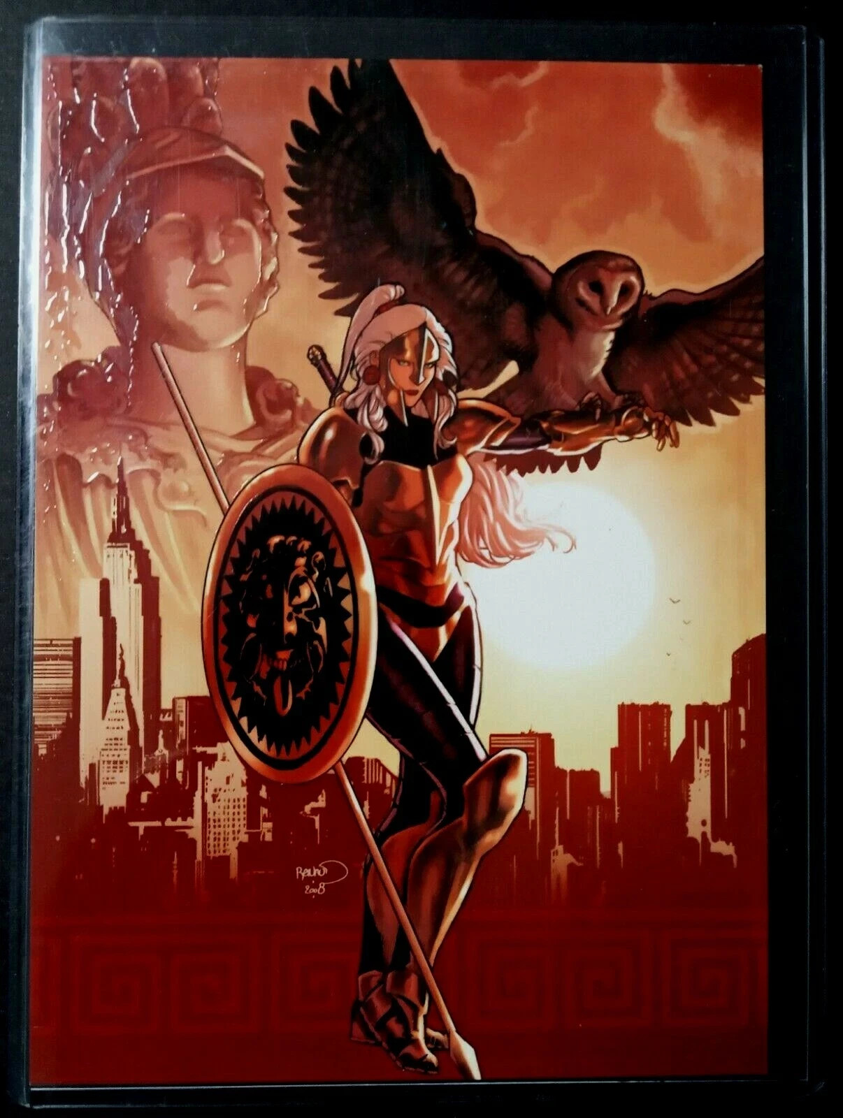 2014 Breygent Women Of Dynamite, Athena 7X5 Ltd Edition Promo & Printing Plate