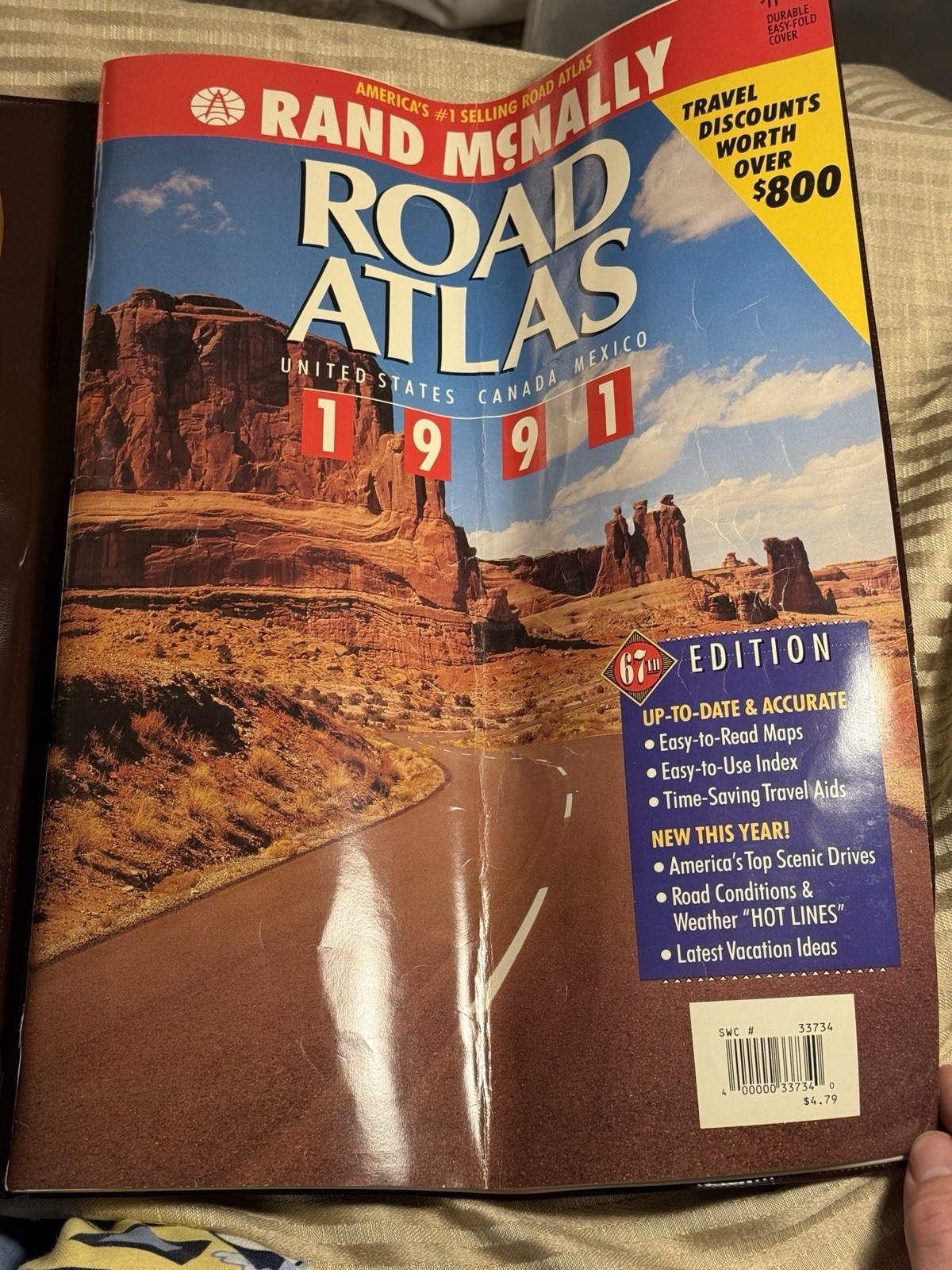 RARE VINTAGE 1991 RAND McNALLY ROAD ATLAS MAPS of U.S.A. CANADA & MEXICO 1991 RARE VINTAGE 1991 RAND McNALLY ROAD ATLAS MAPS of U.S.A. CANADA & MEXICO 1991