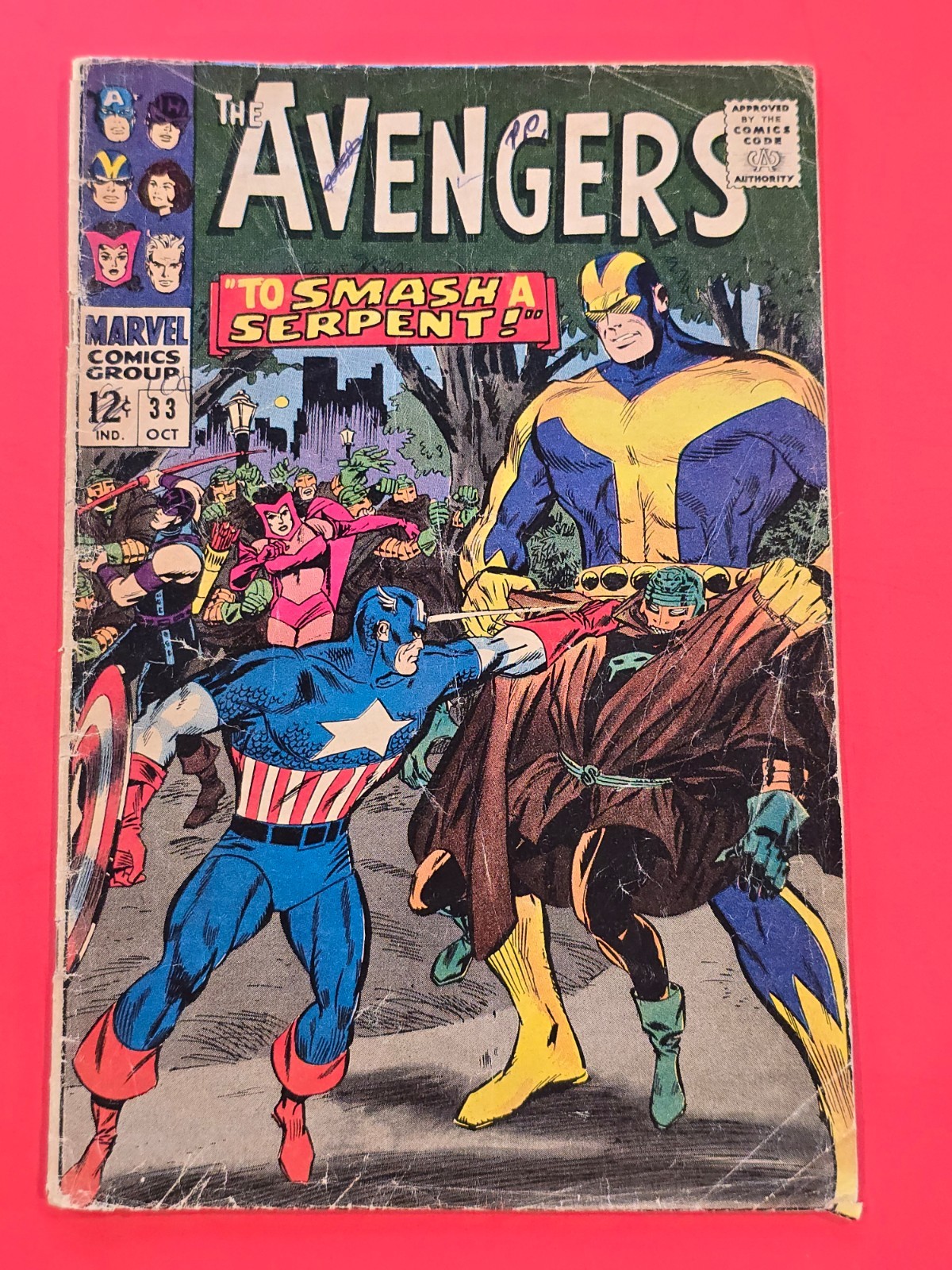 Avengers #33 October 1966 Marvel Silver Age Stan Lee Don Heck Serpent