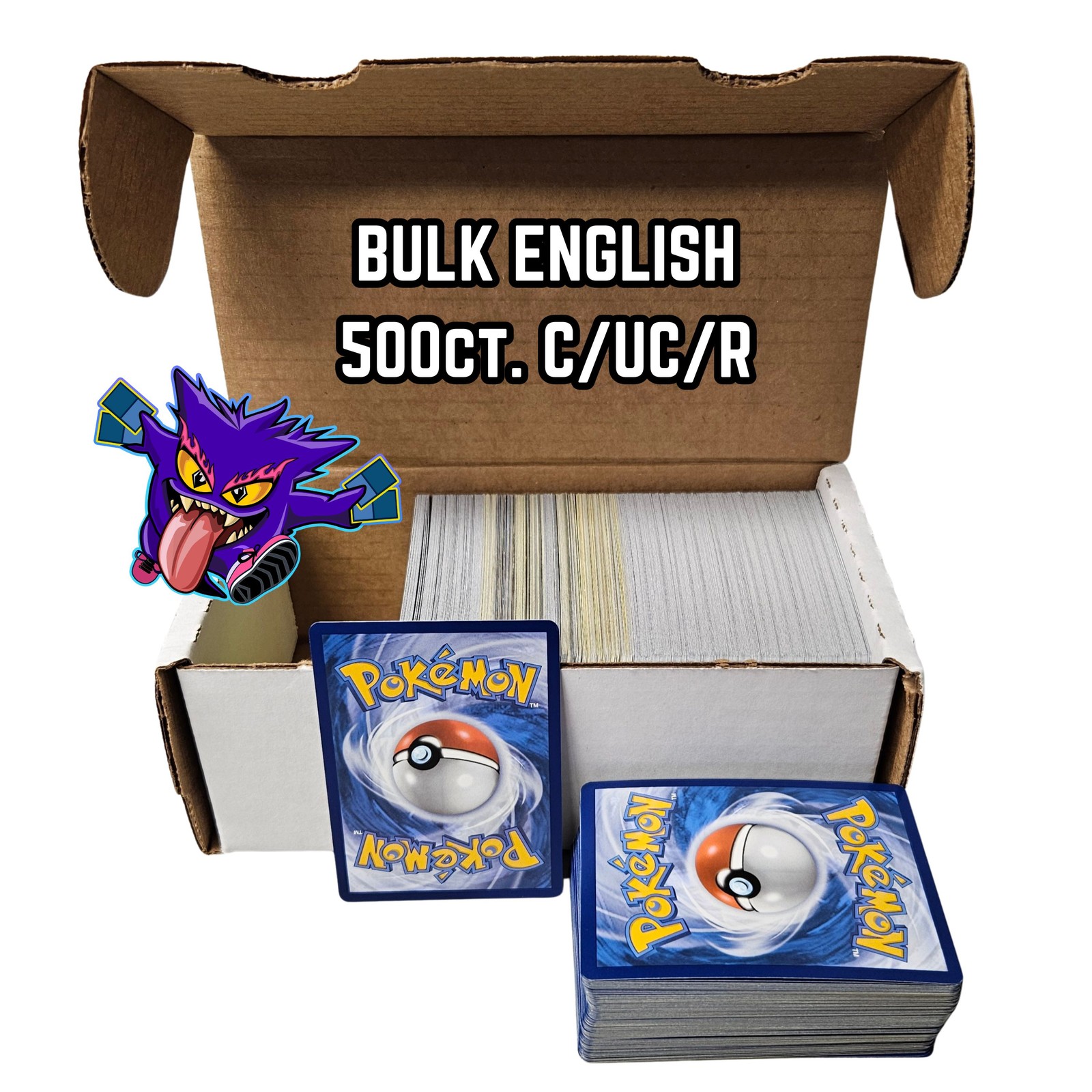 Pokemon 500ct. English Bulk C/UC/Rares