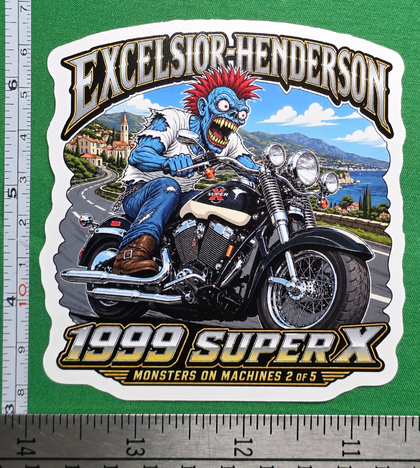 1999 Excelsior-Henderson Super X 9x9cm Durable Die-Cut Vinyl Sticker 2 of 5