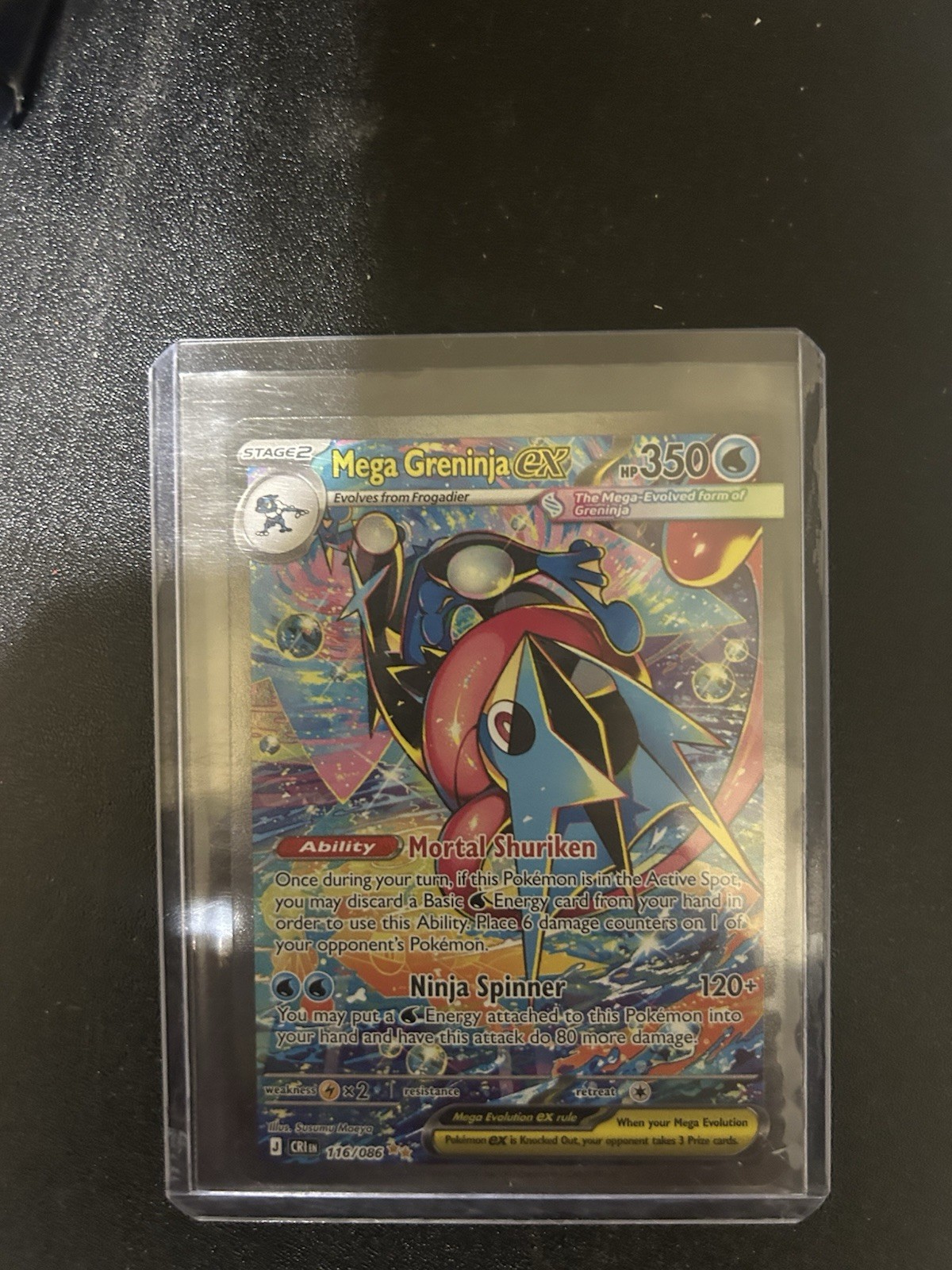 Pokemon TCG Chaos Rising 116/086 Mega Greninja ex SIR Pokemon TCG Chaos Rising 116/086 Mega Greninja ex SIR