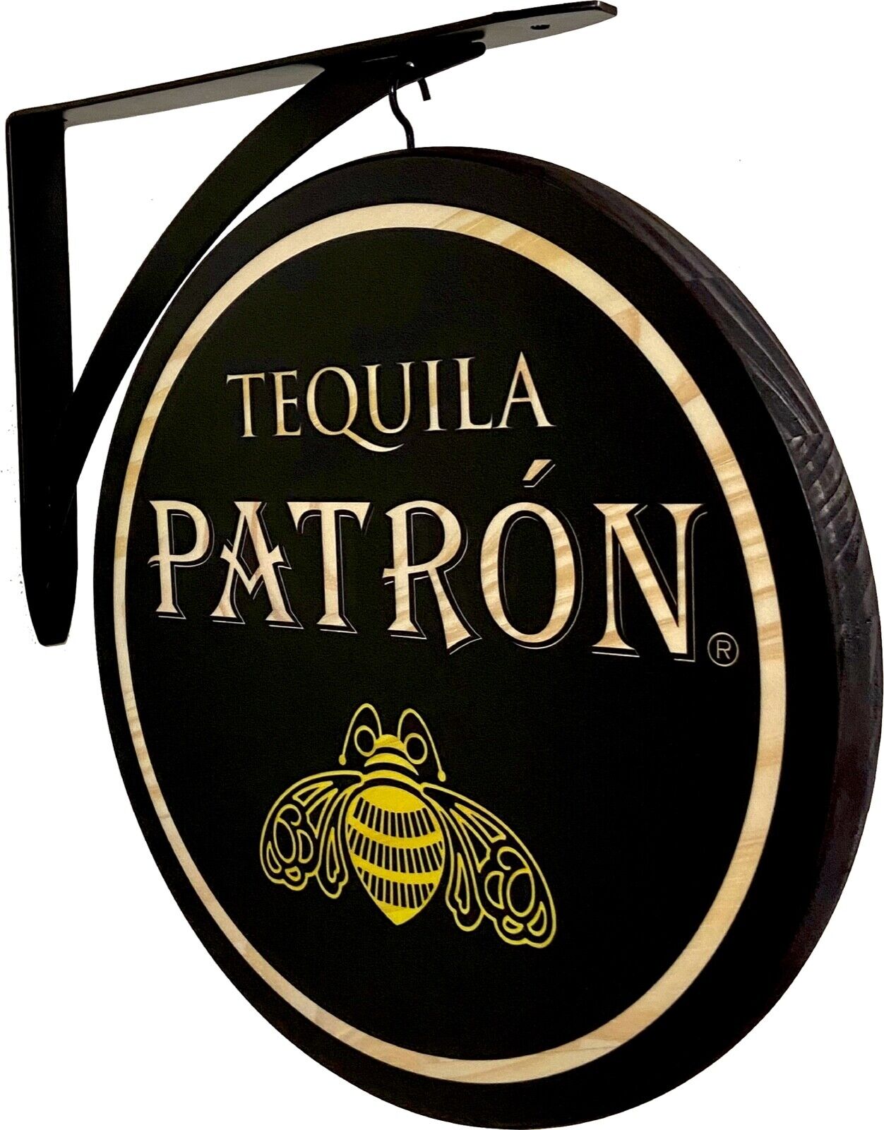 Patron Tequila Double Sided Wood Pub Sign