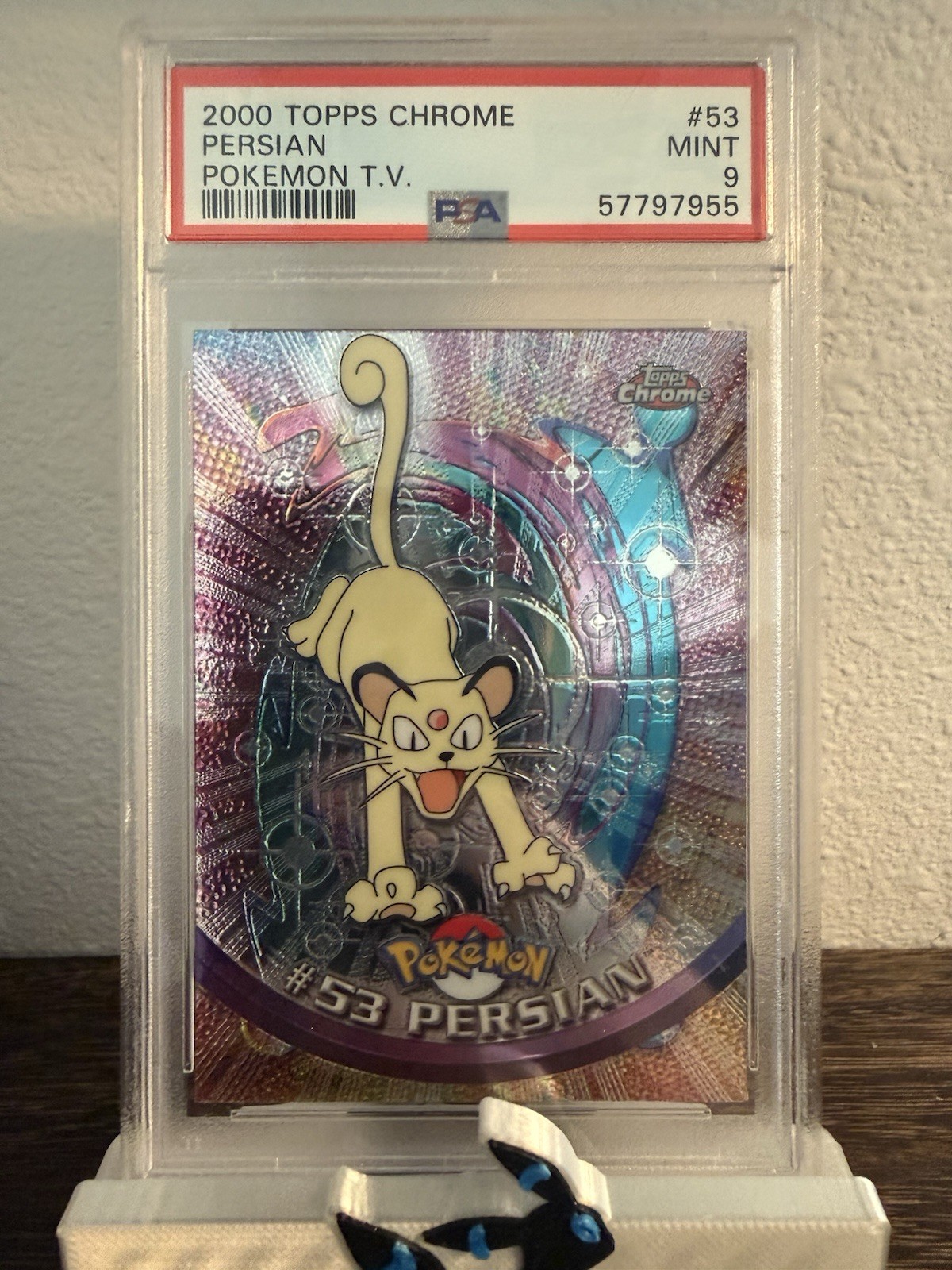 Topps 2000 Pokémon TV 2000 Topps Chrome Persian #53 PSA 9 57797955