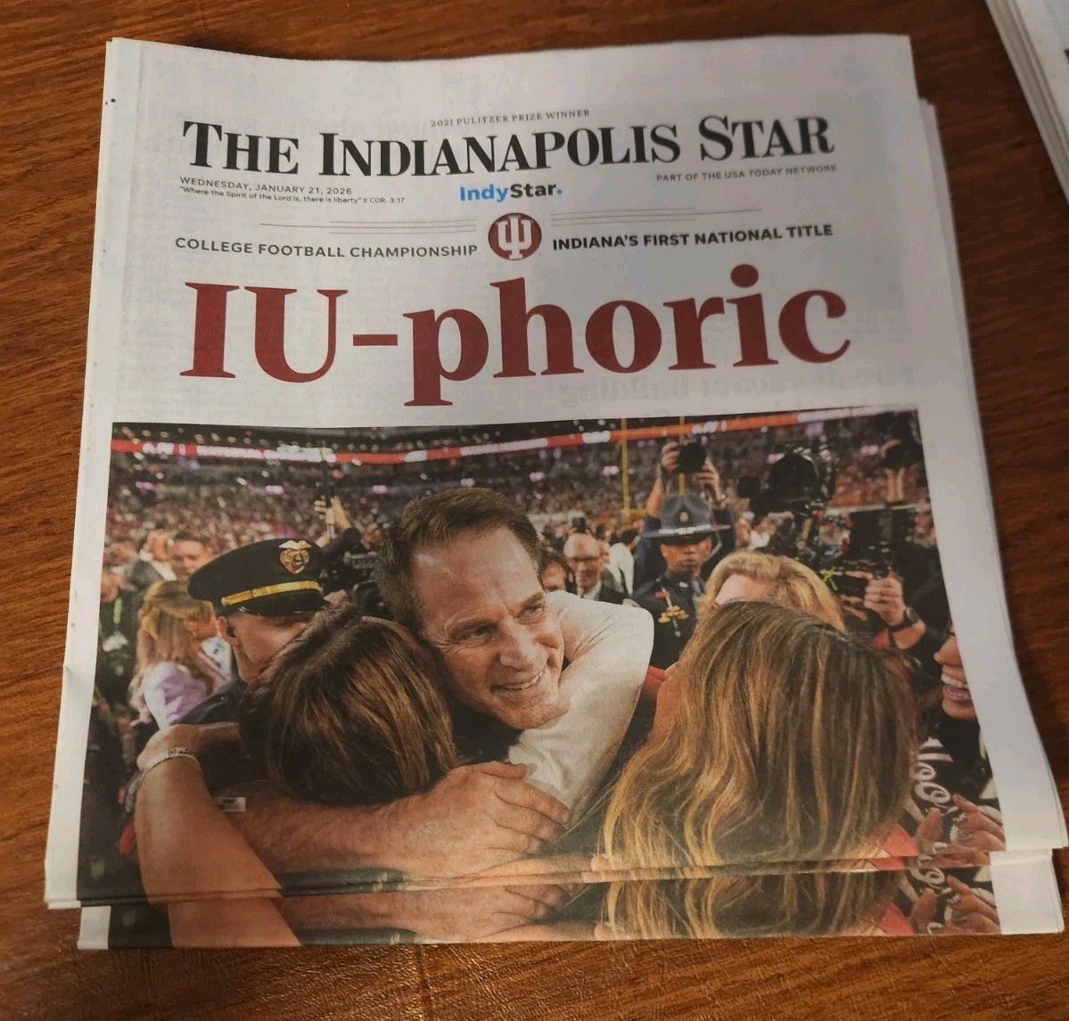 Indianapolis Star - January 21, 2026 - 'IU-phoric'