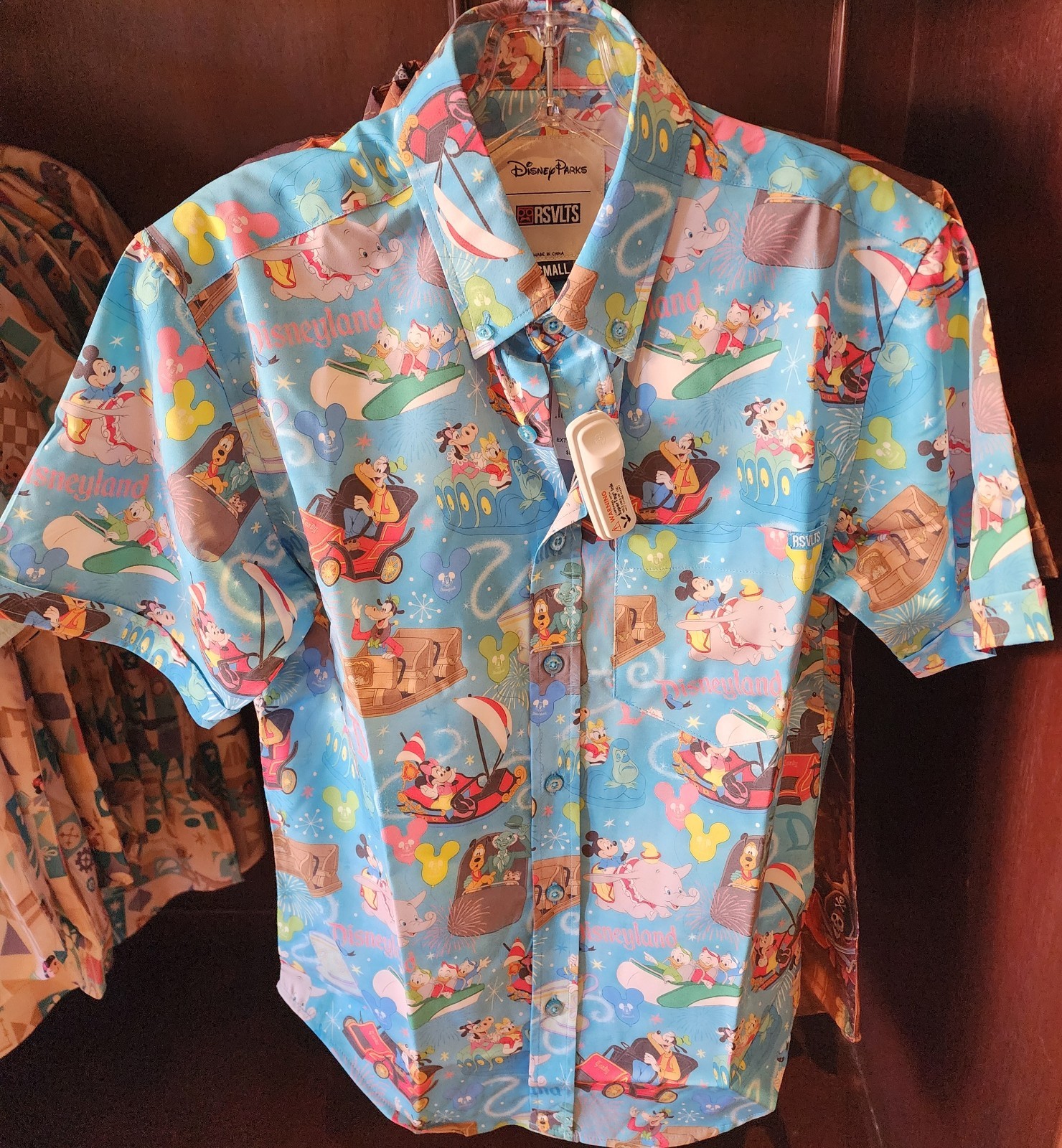 Disney Disneyland Theme Park Attractions RSVLTS Button Up Shirt XX-LARGE New Disney Disneyland Theme Park Attractions RSVLTS Button Up Shirt XX-LARGE New