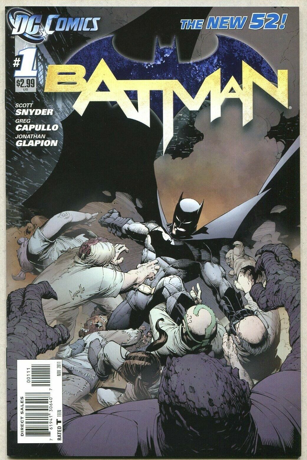 Batman 1 NM New 52 1st print (2011) Dc comics Cbx11