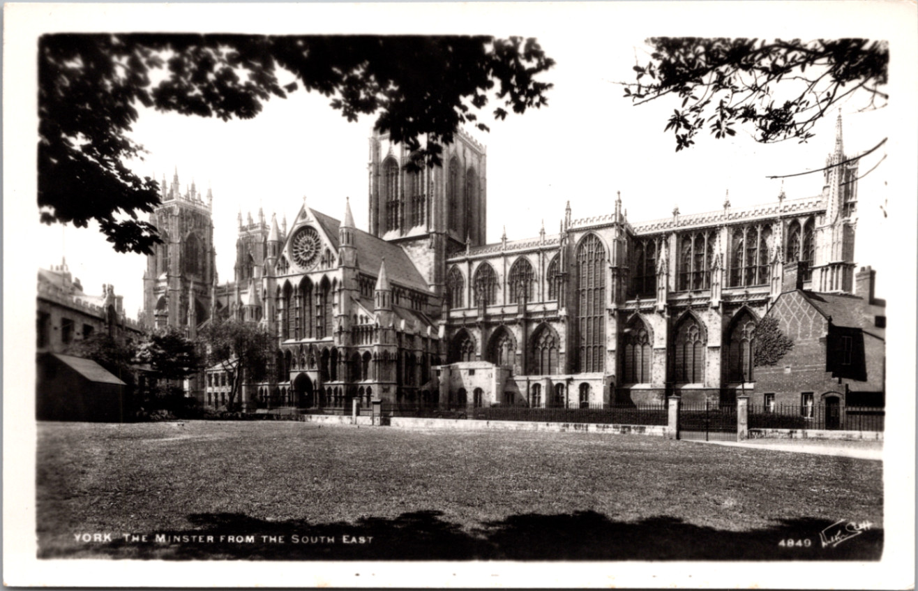 York Minster Real Photo Postcard RPPC Walter Scott Bradford Cathedral UK York Minster Real Photo Postcard RPPC Walter Scott Bradford Cathedral UK
