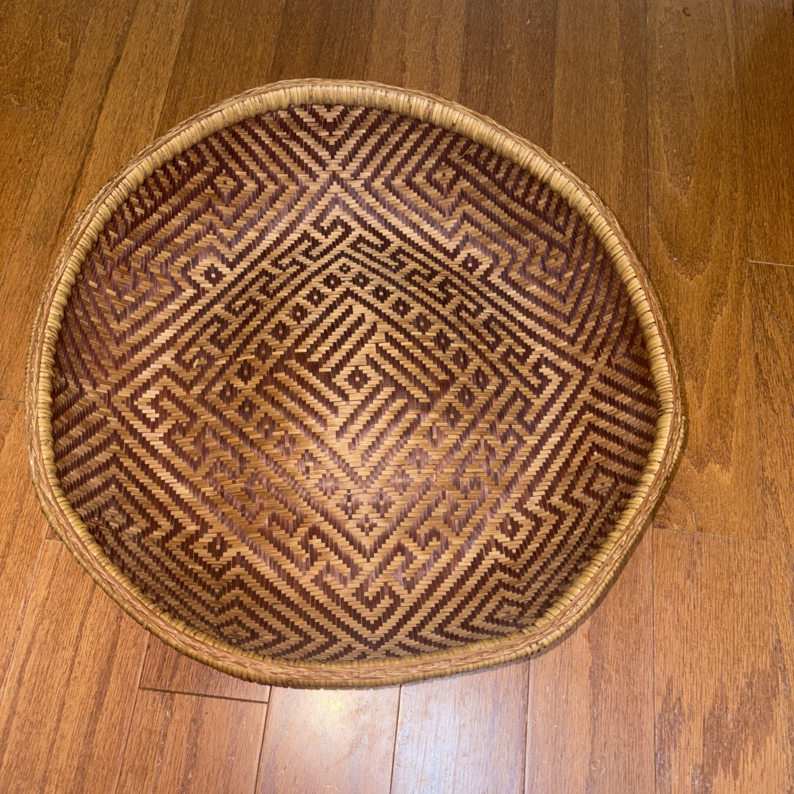 Vintage Hand Woven Basket Made In The People’s Republic Of China In 1949