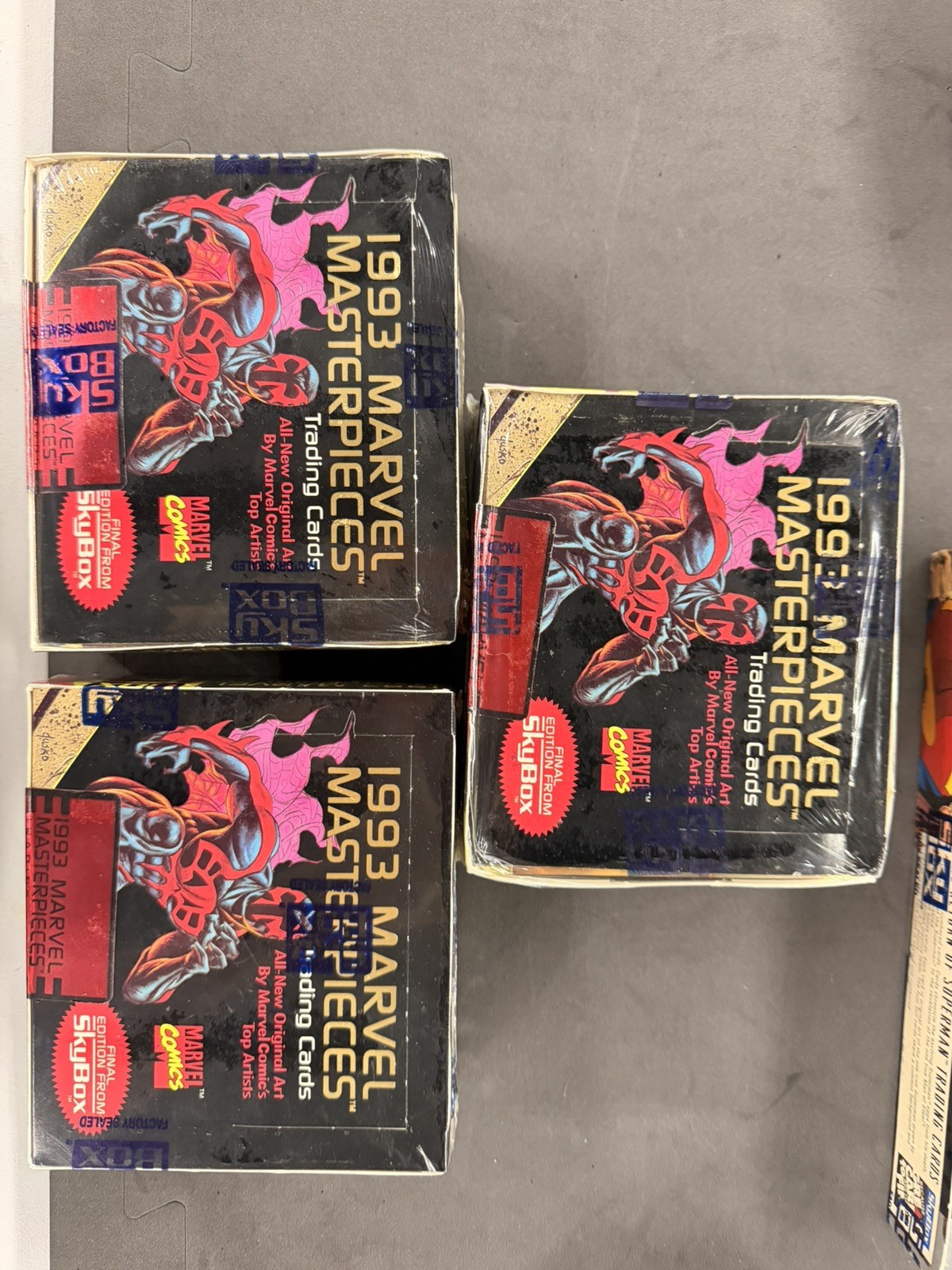 1993 MARVEL MASTERPIECES SkyBox Trading Cards VERY LOW #d SEALED BOX SETS 1993 MARVEL MASTERPIECES SkyBox Trading Cards VERY LOW #d SEALED BOX SETS