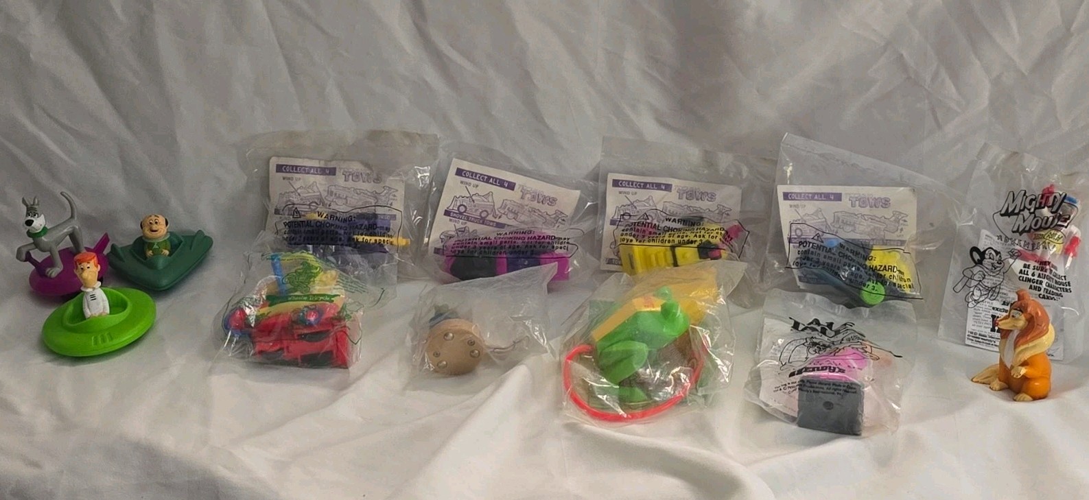Wendy\'s 1995 Kids Meal Toy Lot Techno Tows ALF Tales Frogger Cow & Chicken Wendy\'s 1995 Kids Meal Toy Lot Techno Tows ALF Tales Frogger Cow & Chicken