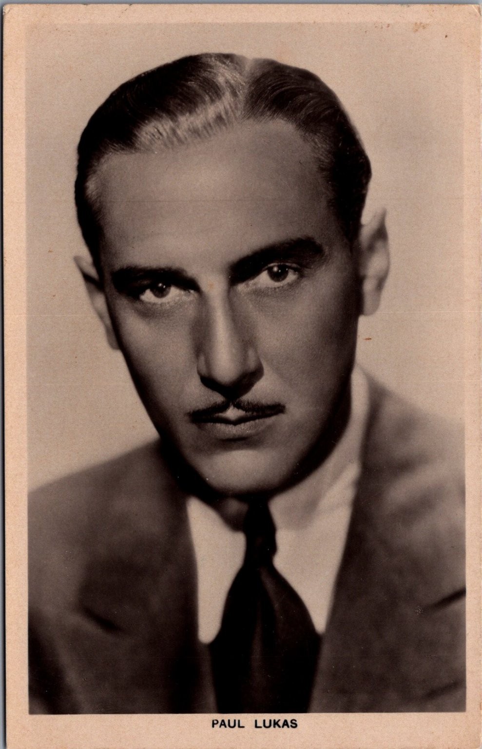 Paul Lukas Actor RPPC Picturegoer Series 663 British Real Photo Postcard