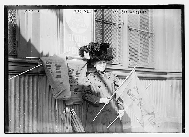 New York NY Mrs Nellie Van Slingerland 1910s Joan of Arc Suffrage League