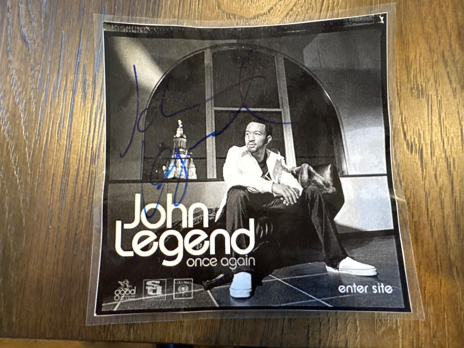 John Legend Signed 6 x 6 \