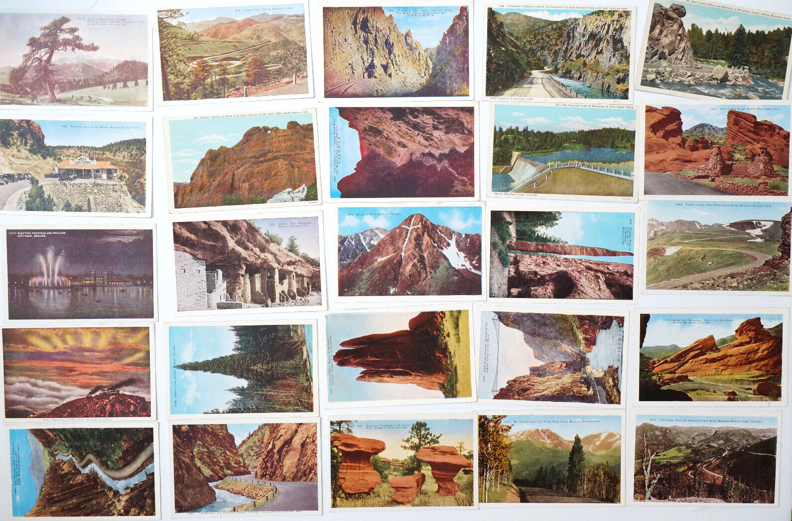 COLORADO Lot 50 Postcards Unused Scenic View Card CO Mountains Post Cards