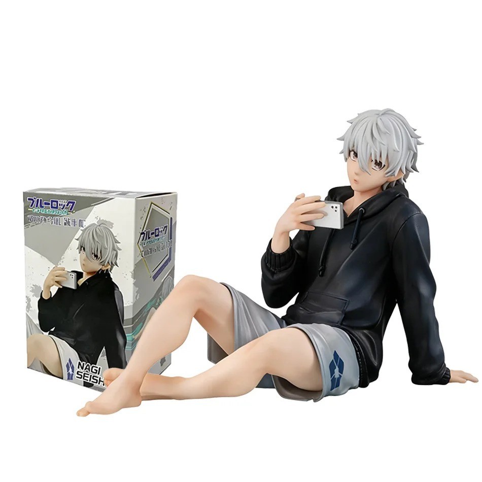 9cm Blue Lock Nagi Seishiro Sitting Figure PVC Anime Collectible Toy 9cm Blue Lock Nagi Seishiro Sitting Figure PVC Anime Collectible Toy