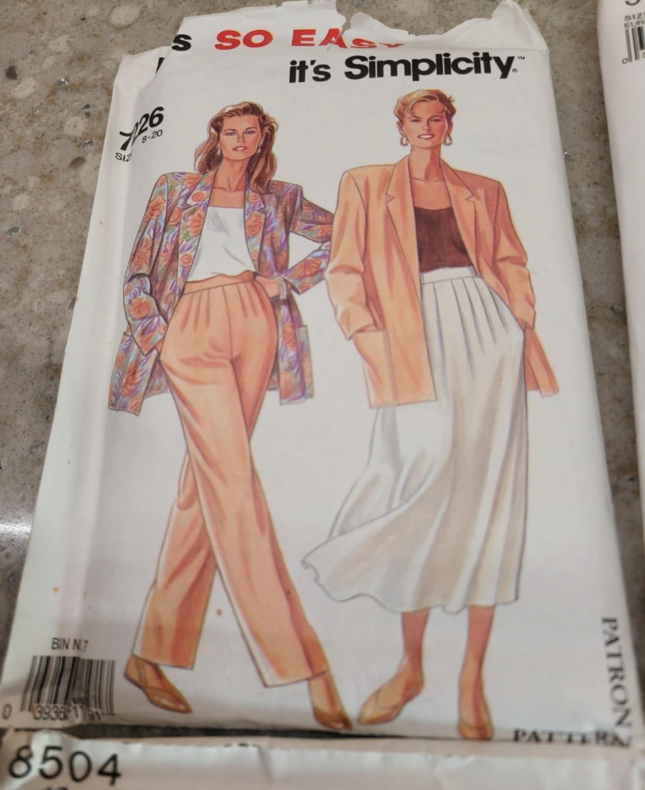 Lot-84 Vintage Sewing Patterns Style, McCalls, Vogue, Butterick, etc. 1985-1995