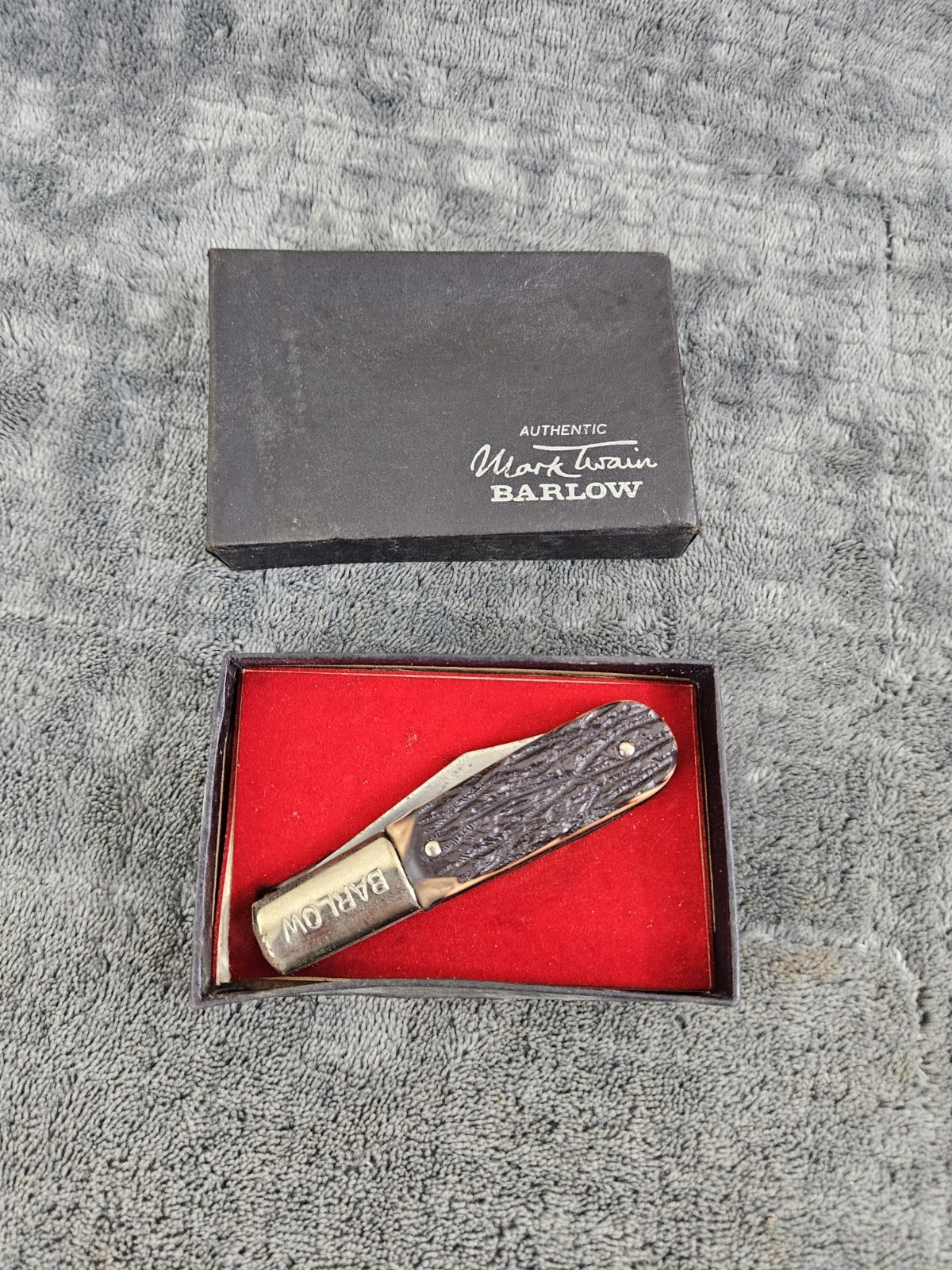 Vtg Authentic Mark Twain Barlow Pocket Knife