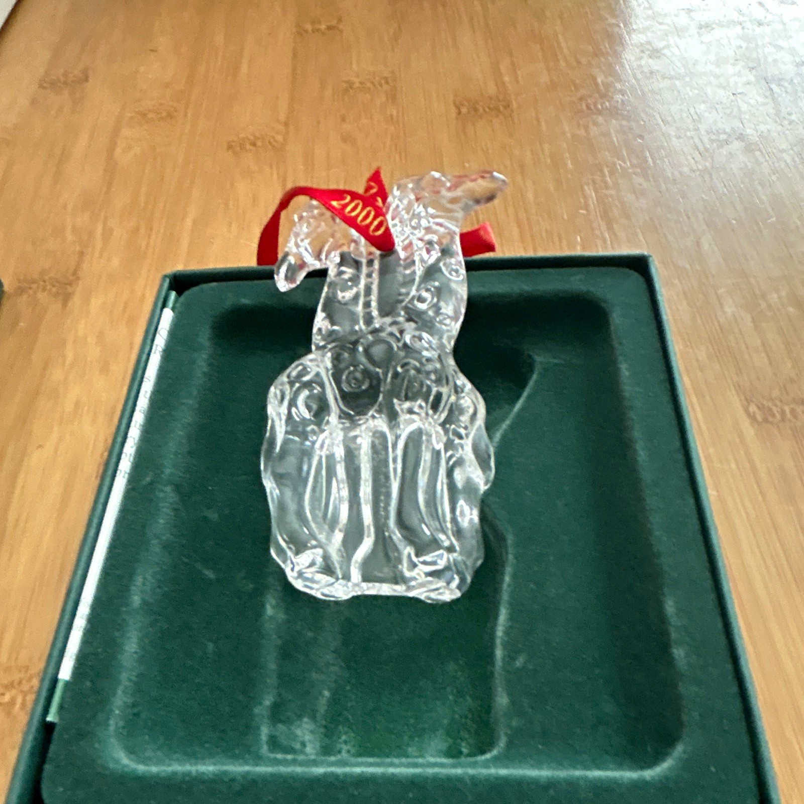 Marquis Waterford Crystal Noah\'s Ark Giraffe Hanging Ornament 2000 116271