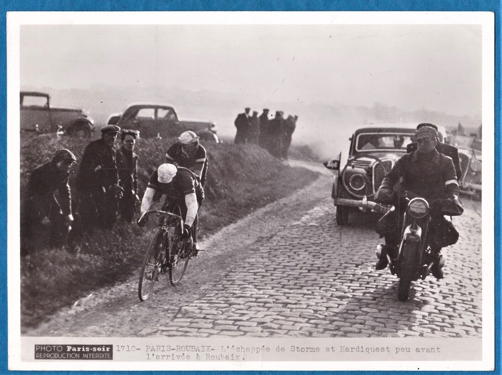 vintage photo Storme 1er win Paris Roubaix race 1938 cyclisme cycle France vélo