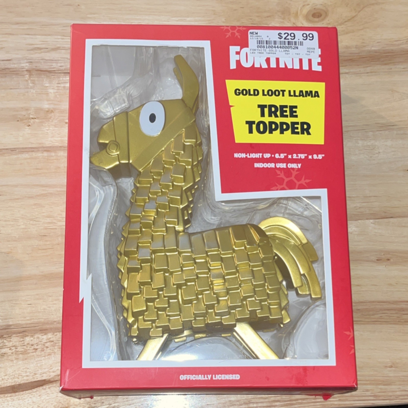 FREE SHIP Gold Fortnite Plastic Llama Figurine Collectible Holiday Seasonal