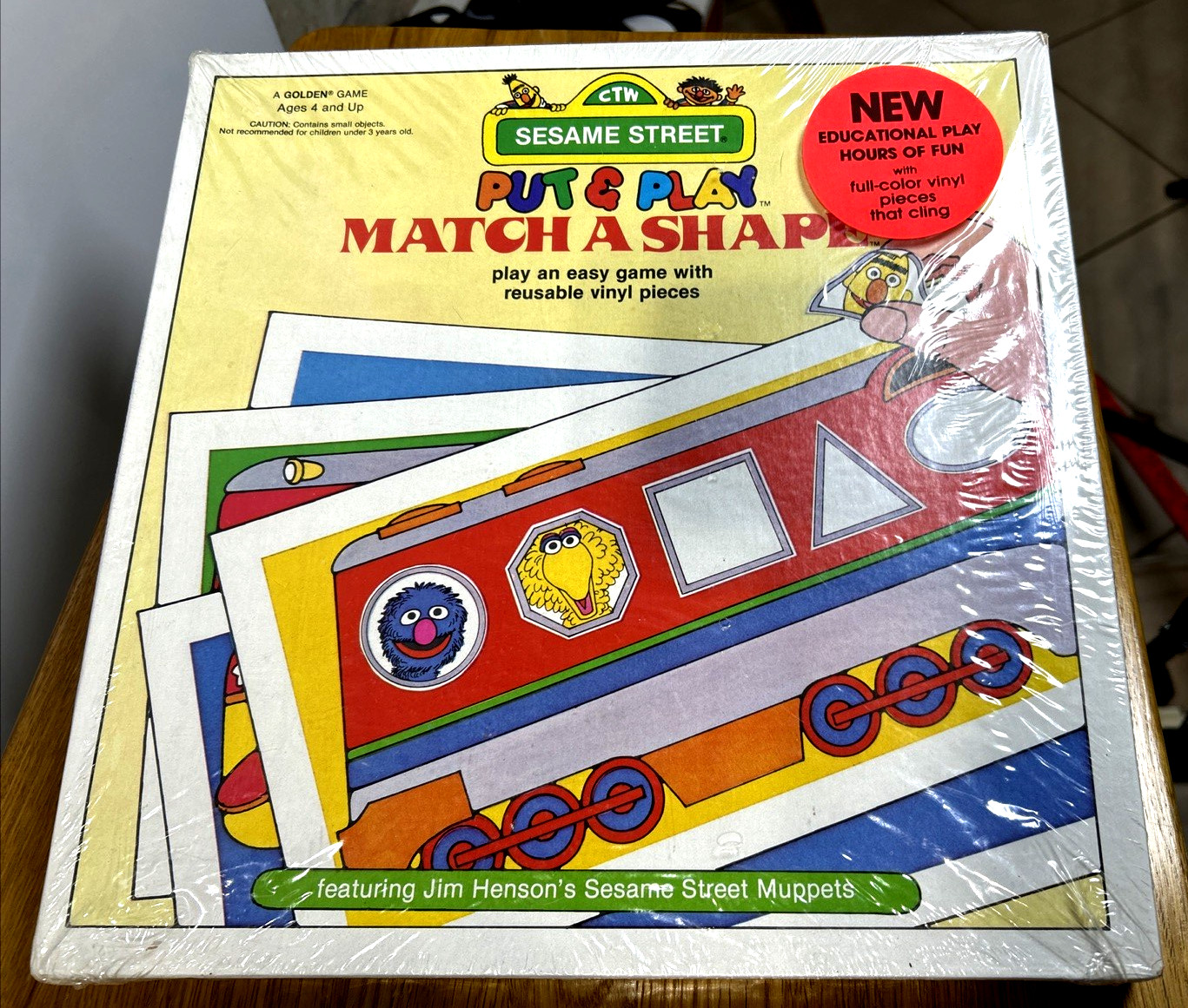 VTG 1981 Sesame Street Matching Shapes Educational Game Jim Henson Muppets NEW VTG 1981 Sesame Street Matching Shapes Educational Game Jim Henson Muppets NEW