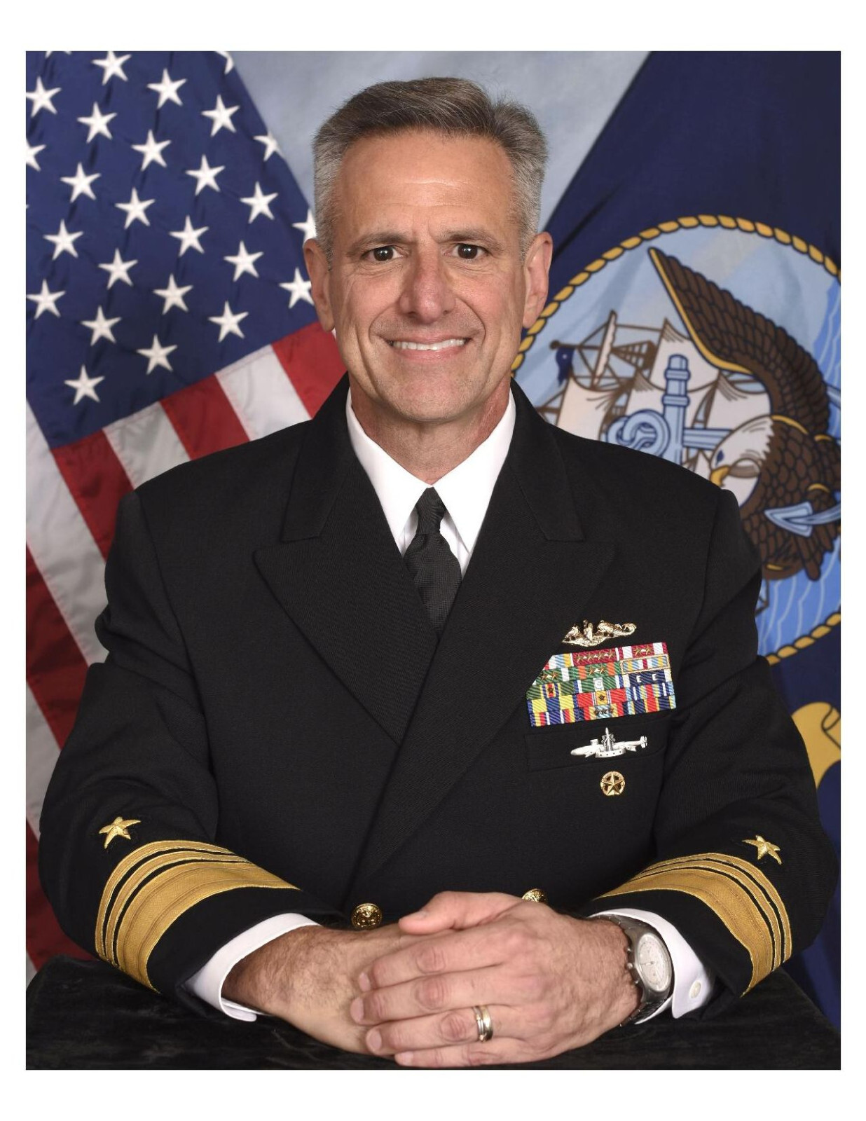 United States Navy Admiral Robert P. Burke 8x10 Photo On 8.5\