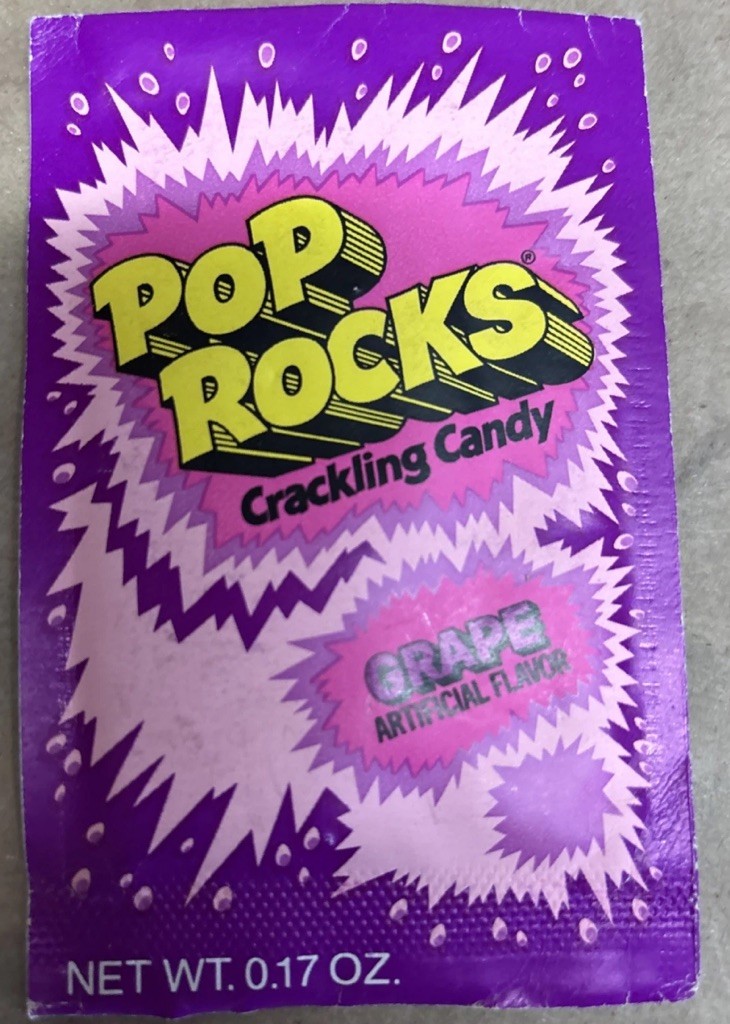 Vintage POP ROCKS Grape Popping Candy Package - Unopened 1980’s General Foods