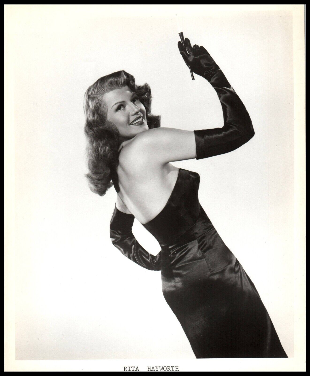 Hollywood Beauty RITA HAYWORTH BARE SHOULDER GILDA PORTRAIT 1946 Photo 632