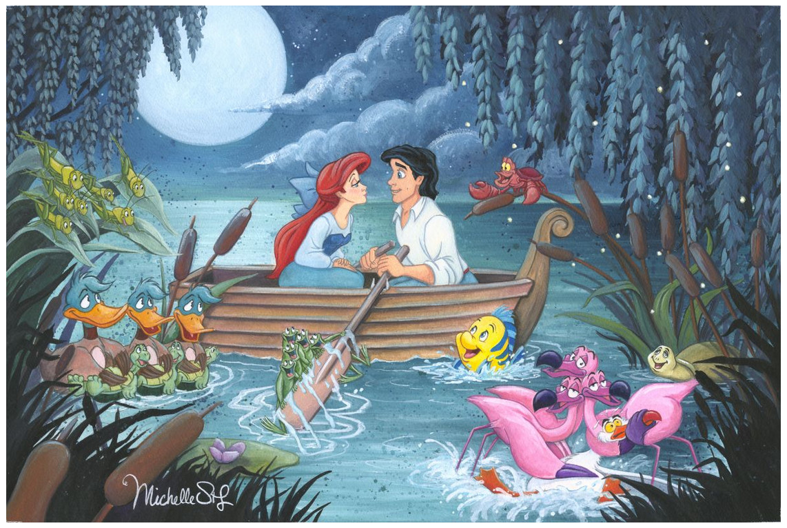 Disney Fine Art Limited Edition Canvas Something About Her-Little Mermaid