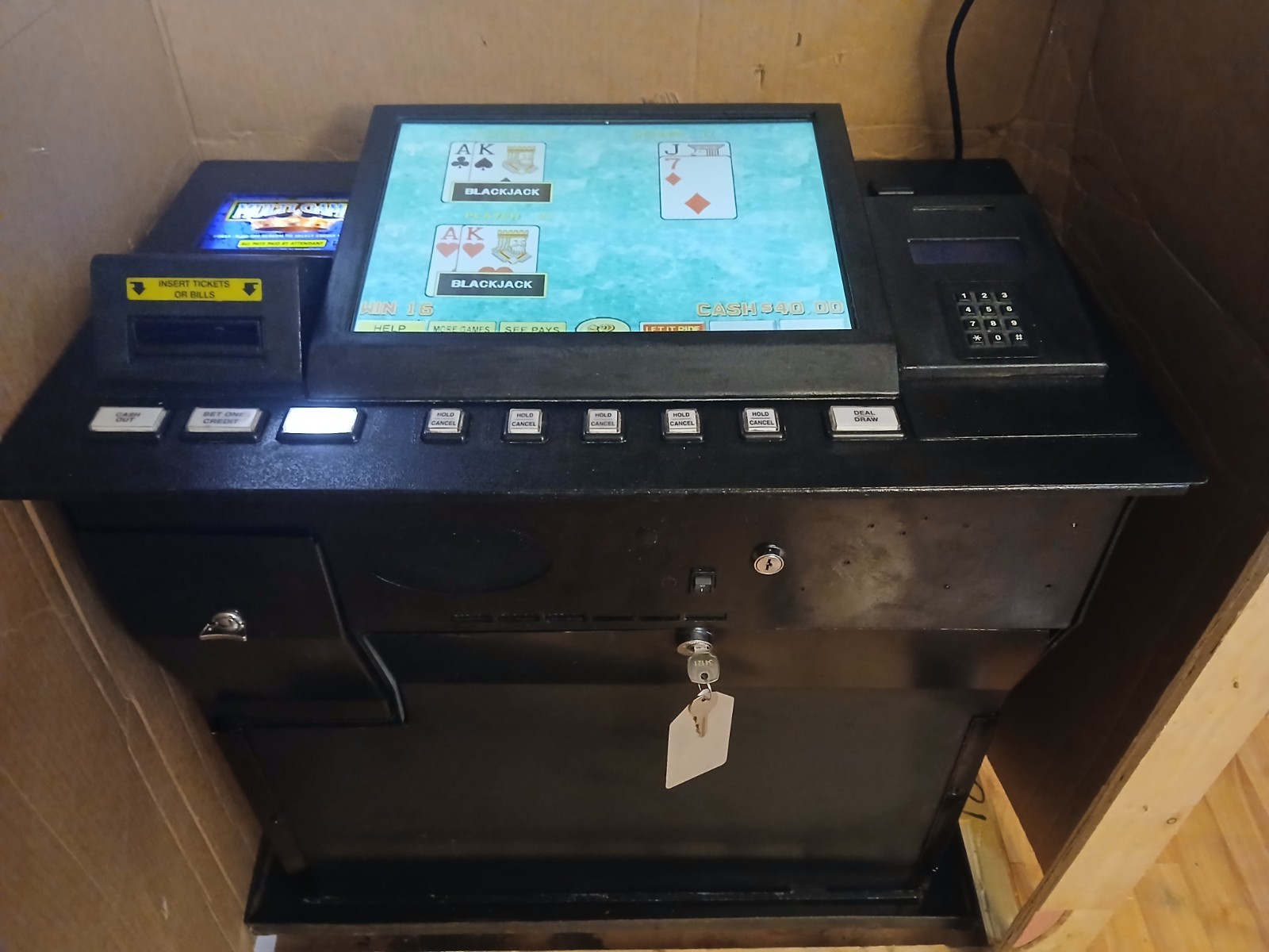 IGT MULTI GAME KING SLOT MACHINE  with custom cabinet on wheels