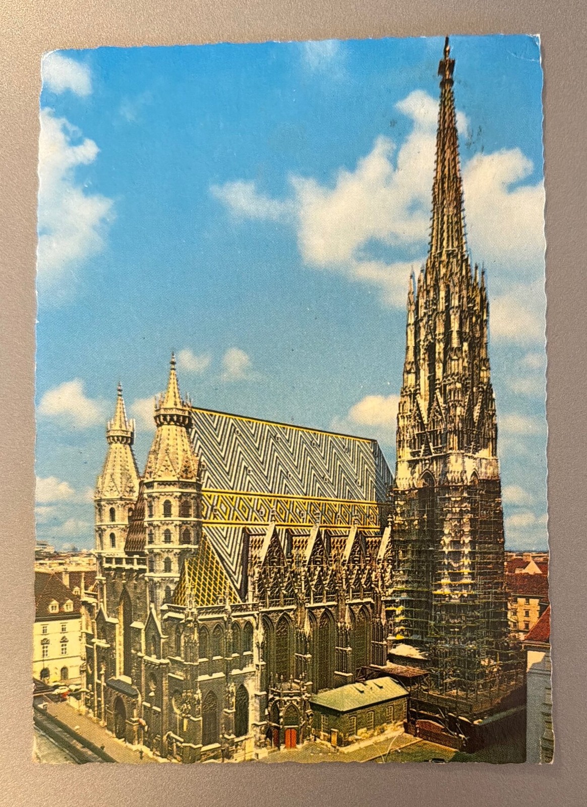 Postcard 1965 Vienna Austria St. Stephen\'s Cathedral Chrome Air Mail Wien Postcard 1965 Vienna Austria St. Stephen\'s Cathedral Chrome Air Mail Wien