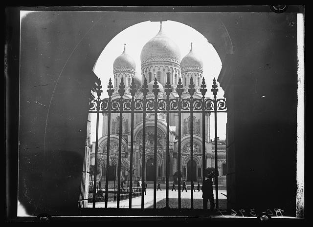 Warsaw Poland 1920 Alexander Nevski Cathedral Russian Church Dome View