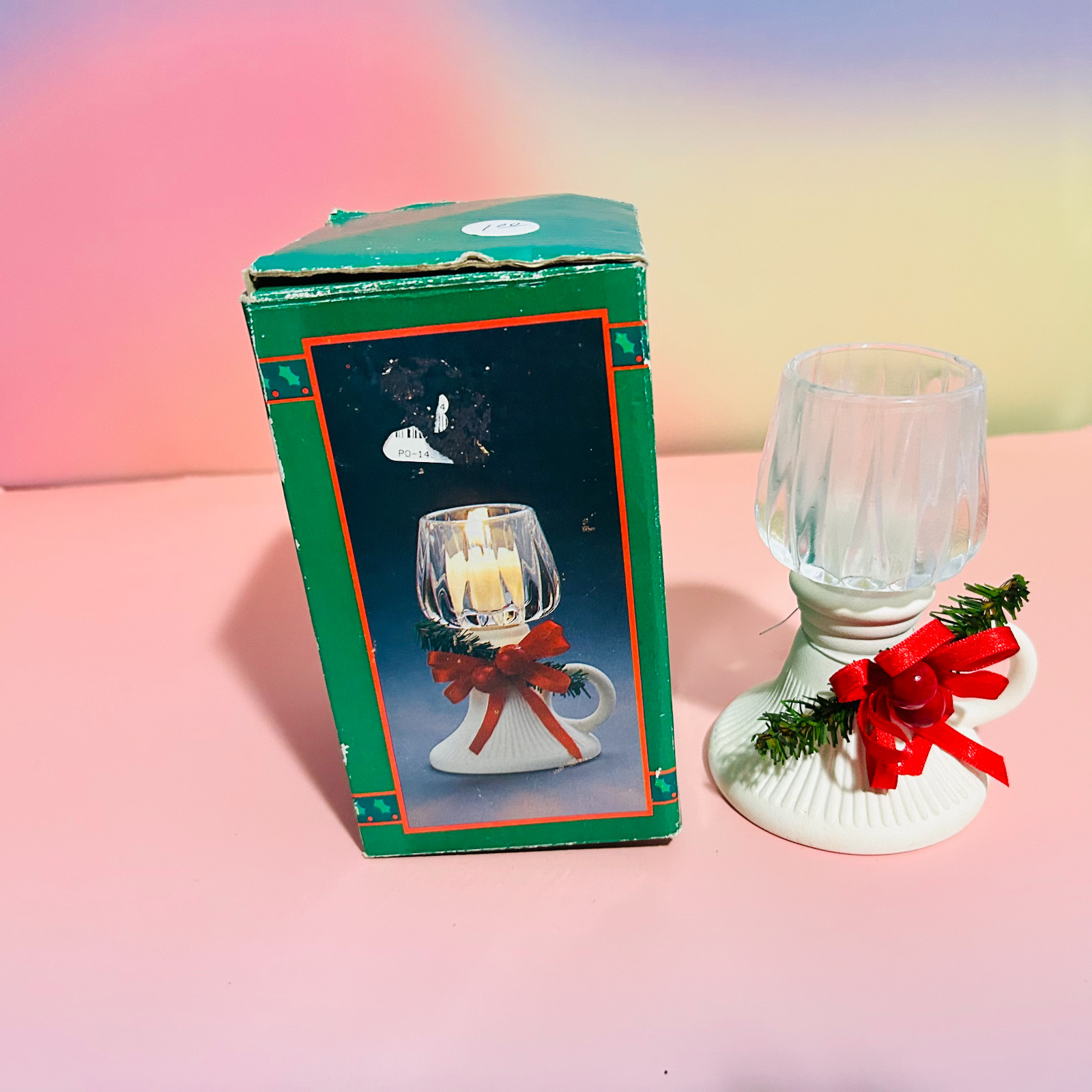 Vintage House of Lloyd Winter White Candle Lamp 5\
