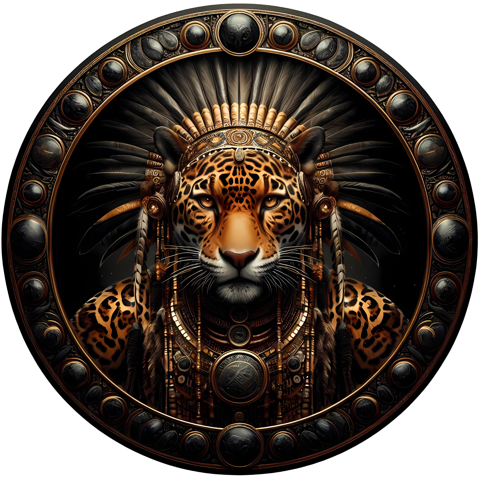 Jaguar Spirit Animal Decal - Native American Totem Decal - 5