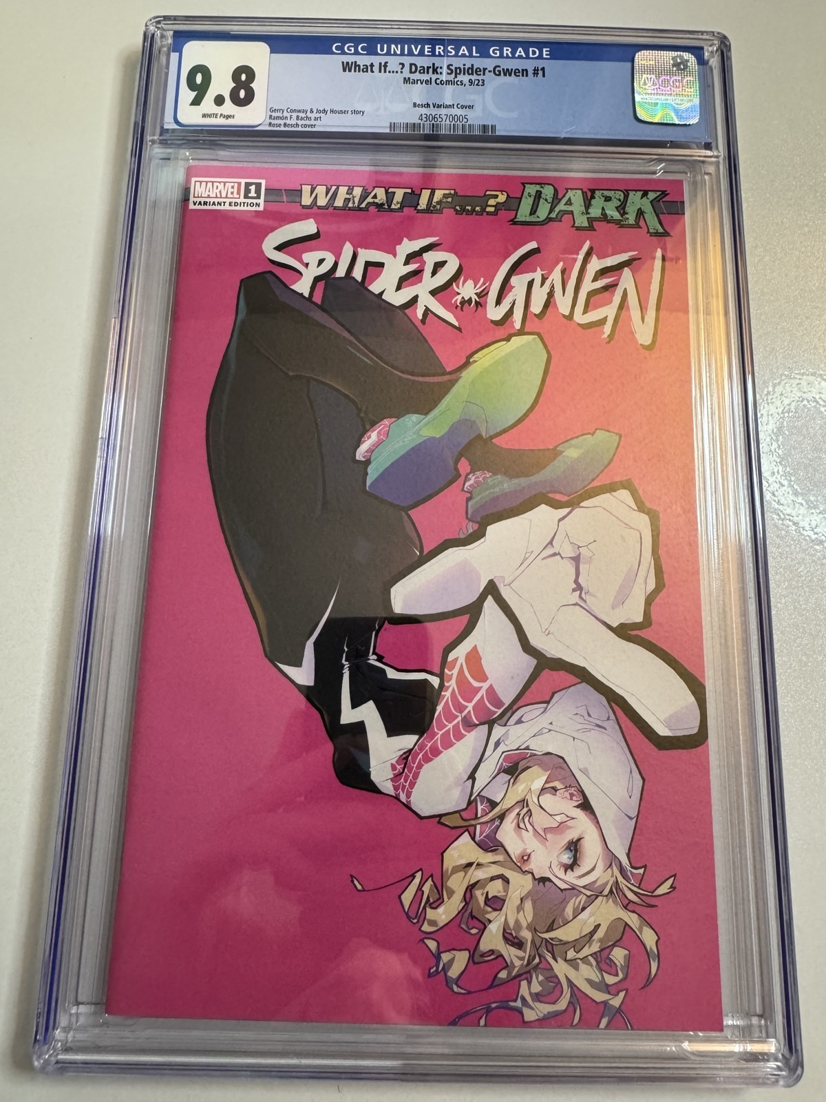 What If Dark Spider-Gwen #1 CGC 9.8 Rose Besch Variant 2023 Marvel Comics
