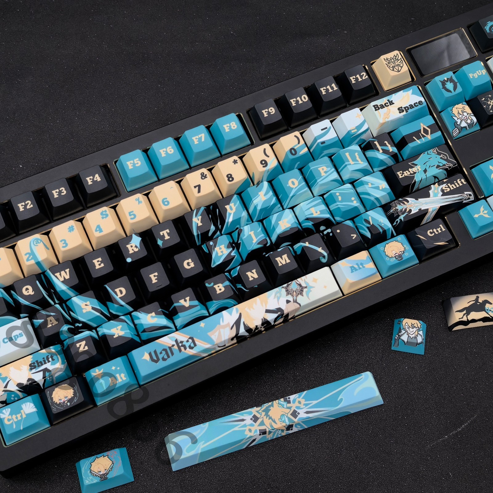 Original Mechanical Keycap Genshin Impact Varka Cosplay Keyboard Cap Gift