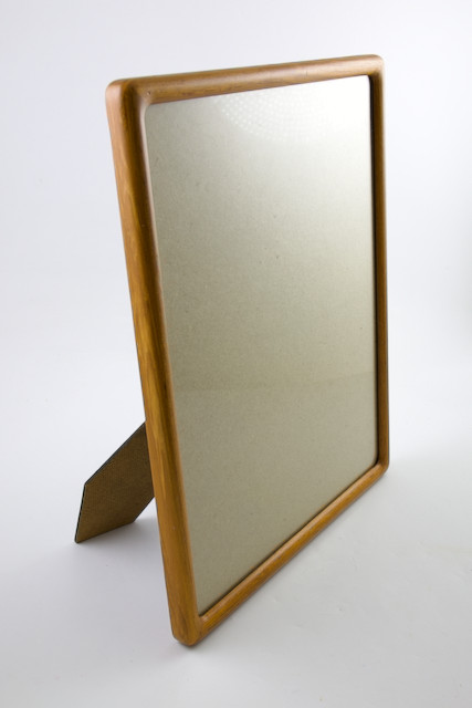 Vintage Fetco 11 x 14 Teak Picture Frame Round Corner Spline Joint Wall or Table