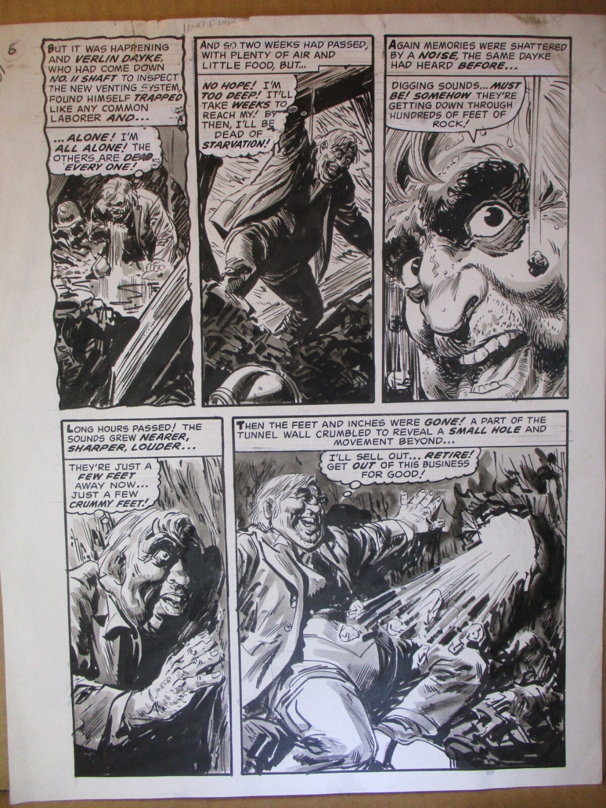 Eerie #28 JACK SPARLING 1970 Original Art Warren Horror Magazine Pencil Ink Page