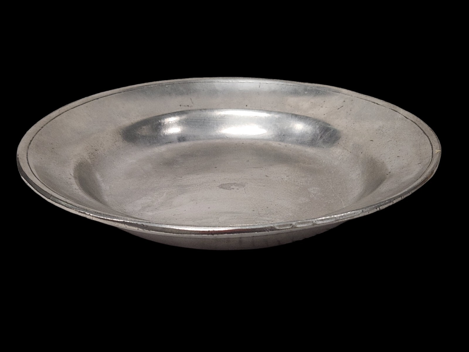 Norwegian Hallmarked  Askvoll Brug Stopt Tinn Fine Pewter Serving Plate 9\