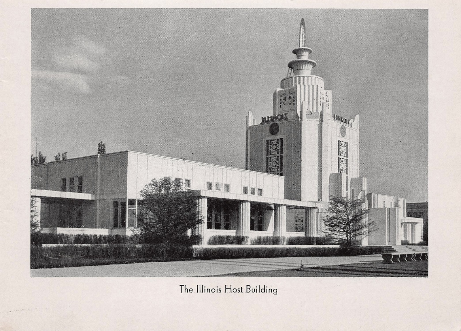 Illinois Host Building 1933 Chicago World\'s Fair Vintage Souvenir Book Excerpt