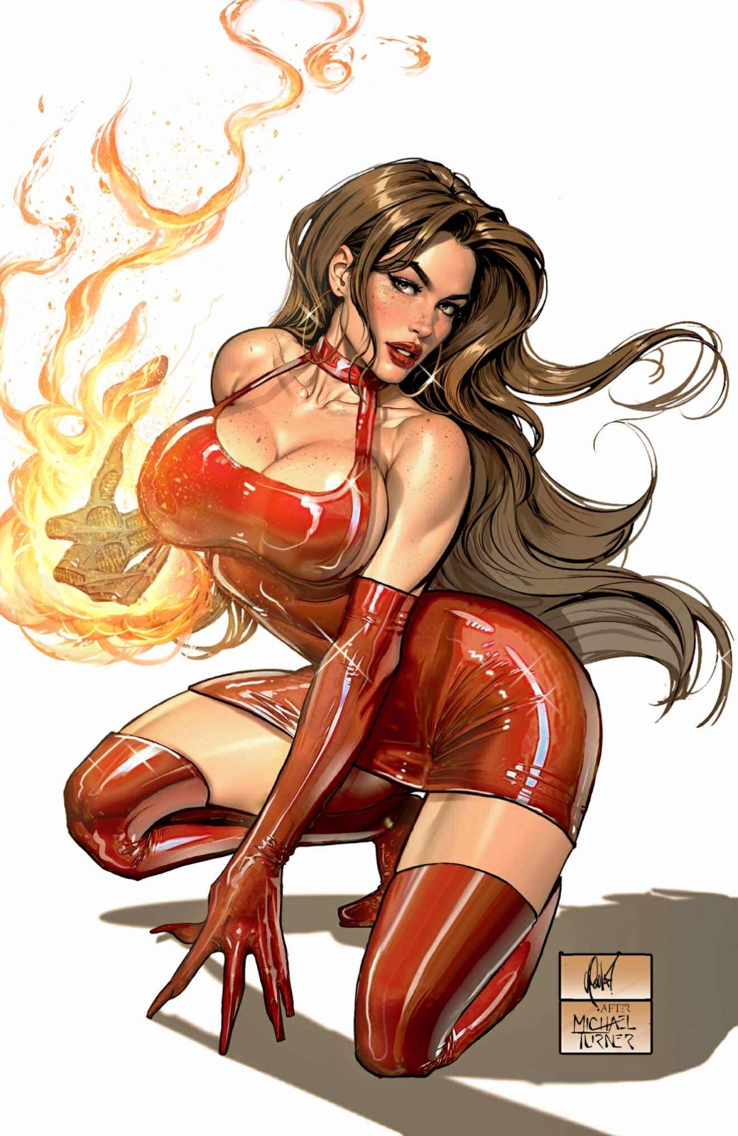 Witchblade #14 Cedric Poulat Michael Turner Homage Variant Cover (B) LTD 500