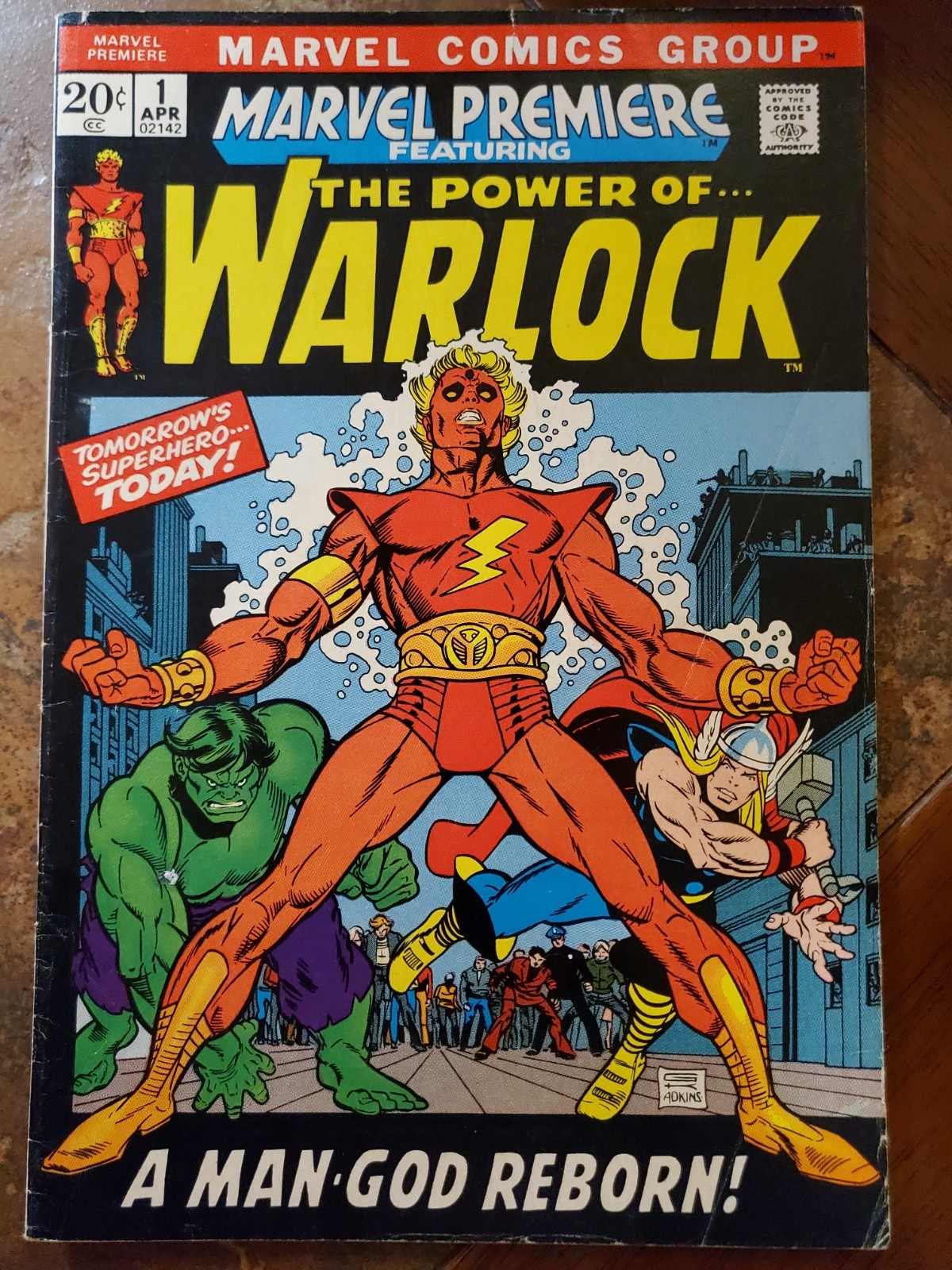 Marvel Comics Marvel Premiere #1 (Apr 1972) Bronze Age Warlock Roy Thomas Marvel Comics Marvel Premiere #1 (Apr 1972) Bronze Age Warlock Roy Thomas