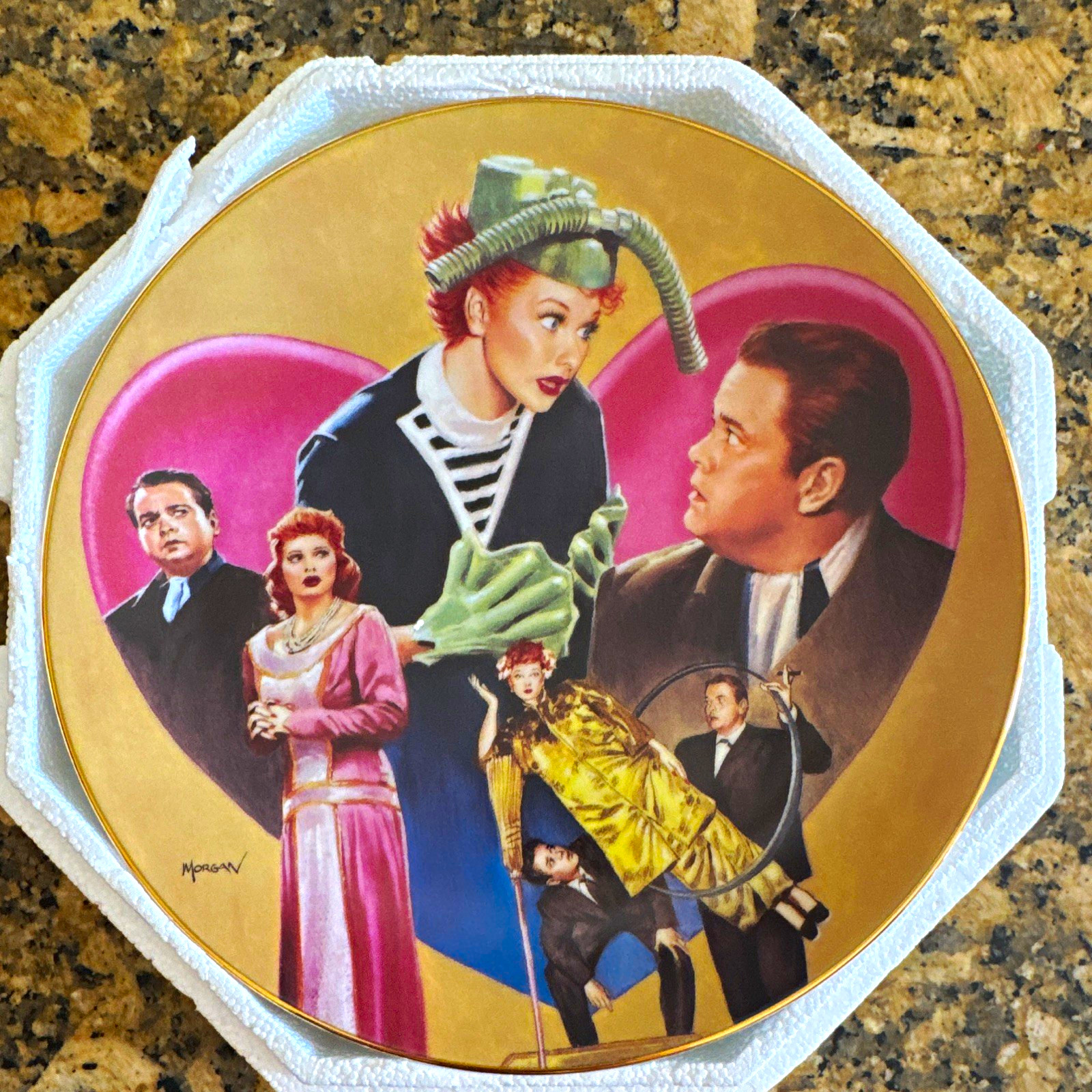 I LOVE LUCY The Hamilton Collection Lucy Meets Orson Welles Plate