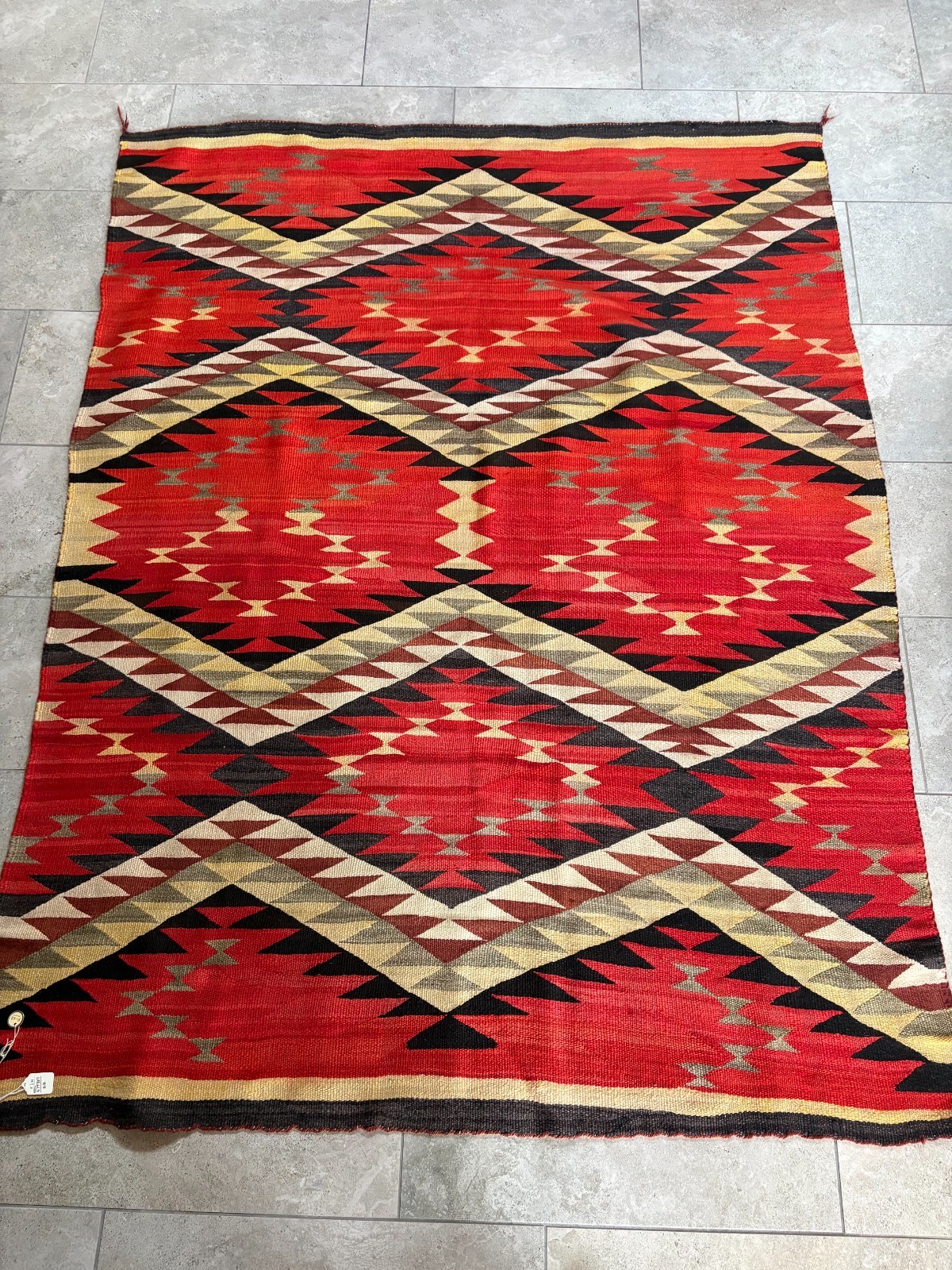 Antique Navajo Transitional Blanket, Rug, 1890 - 1900 57.5