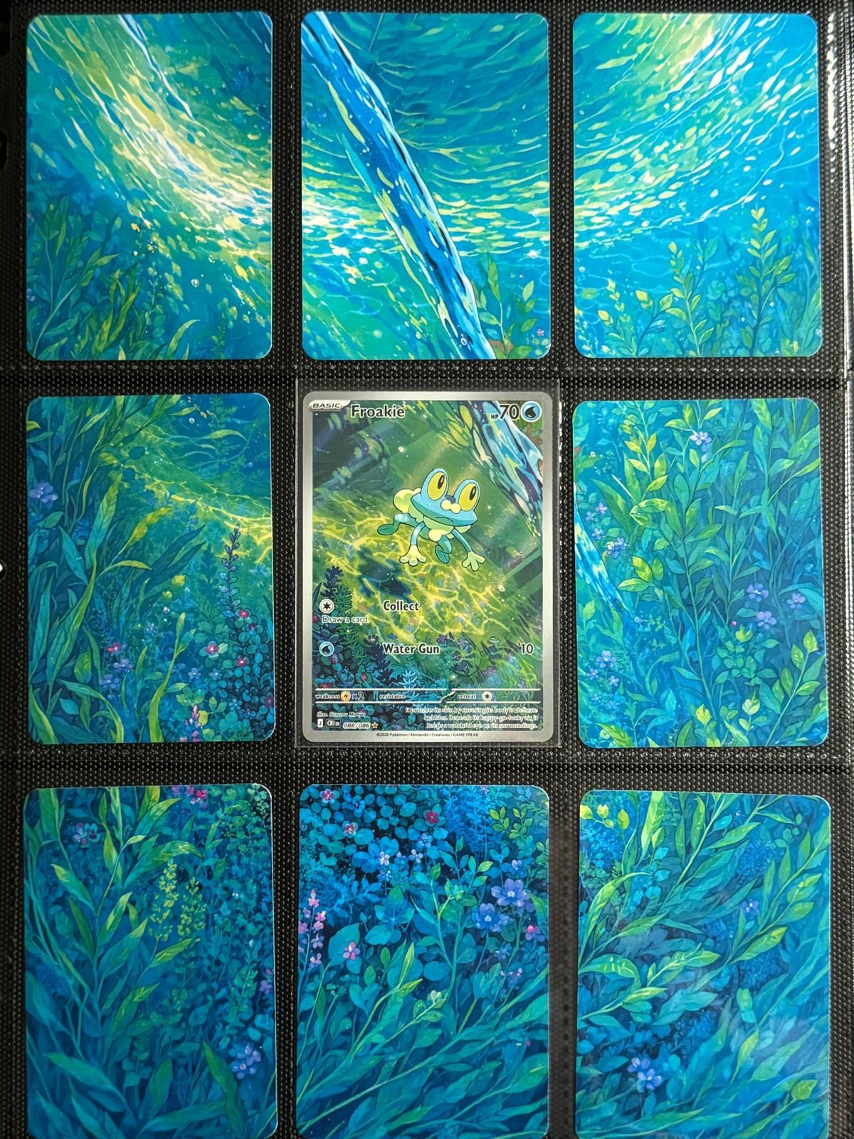 Pokémon Froakie 088/086 Extended Art Binder Insert | 3x3 9-Pocket