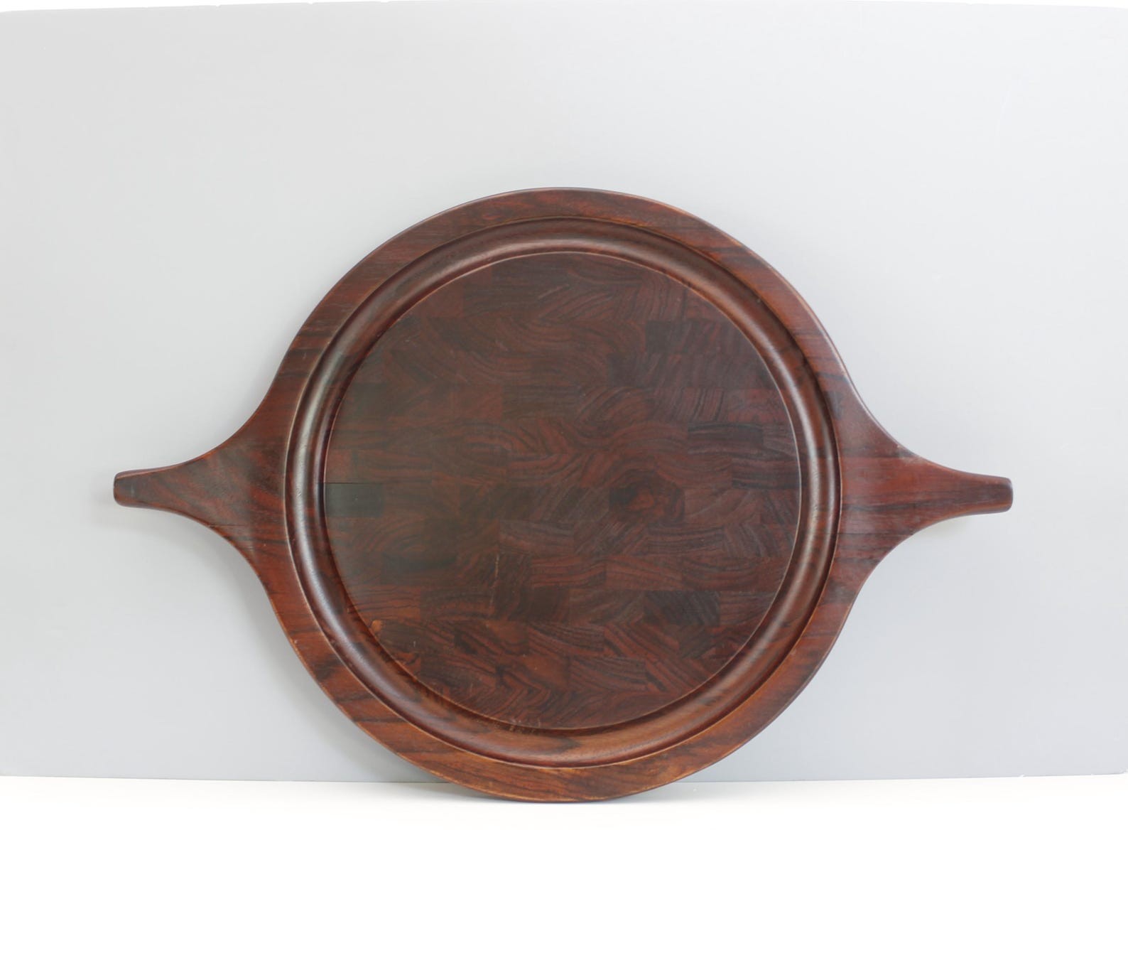 Rare Dansk Rosewood Serving Tray Round Jens Quistgaard Danish Modern