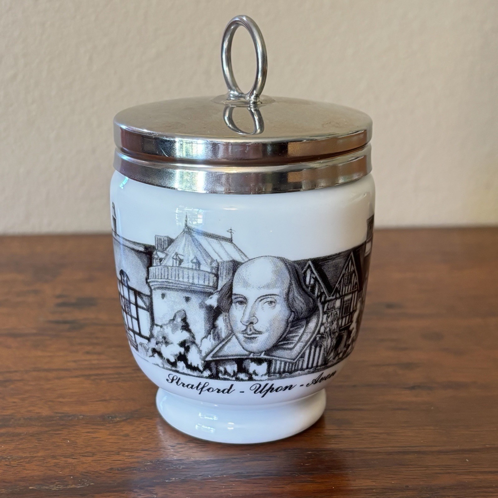 Vintage Royal Worcester King Egg Coddler Stratford Upon Avon Shakespeare Rare Vintage Royal Worcester King Egg Coddler Stratford Upon Avon Shakespeare Rare